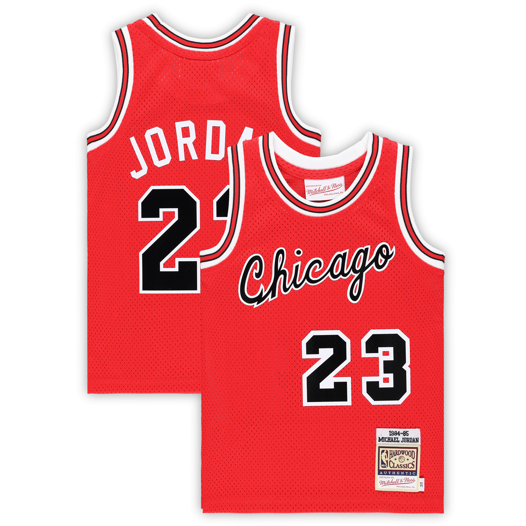 NBA infant chicago bulls michael jordan mitchell amp ness red 198485 hardwood classics authentic jersey Collection - Official Jerseys & Hats | NBA Store