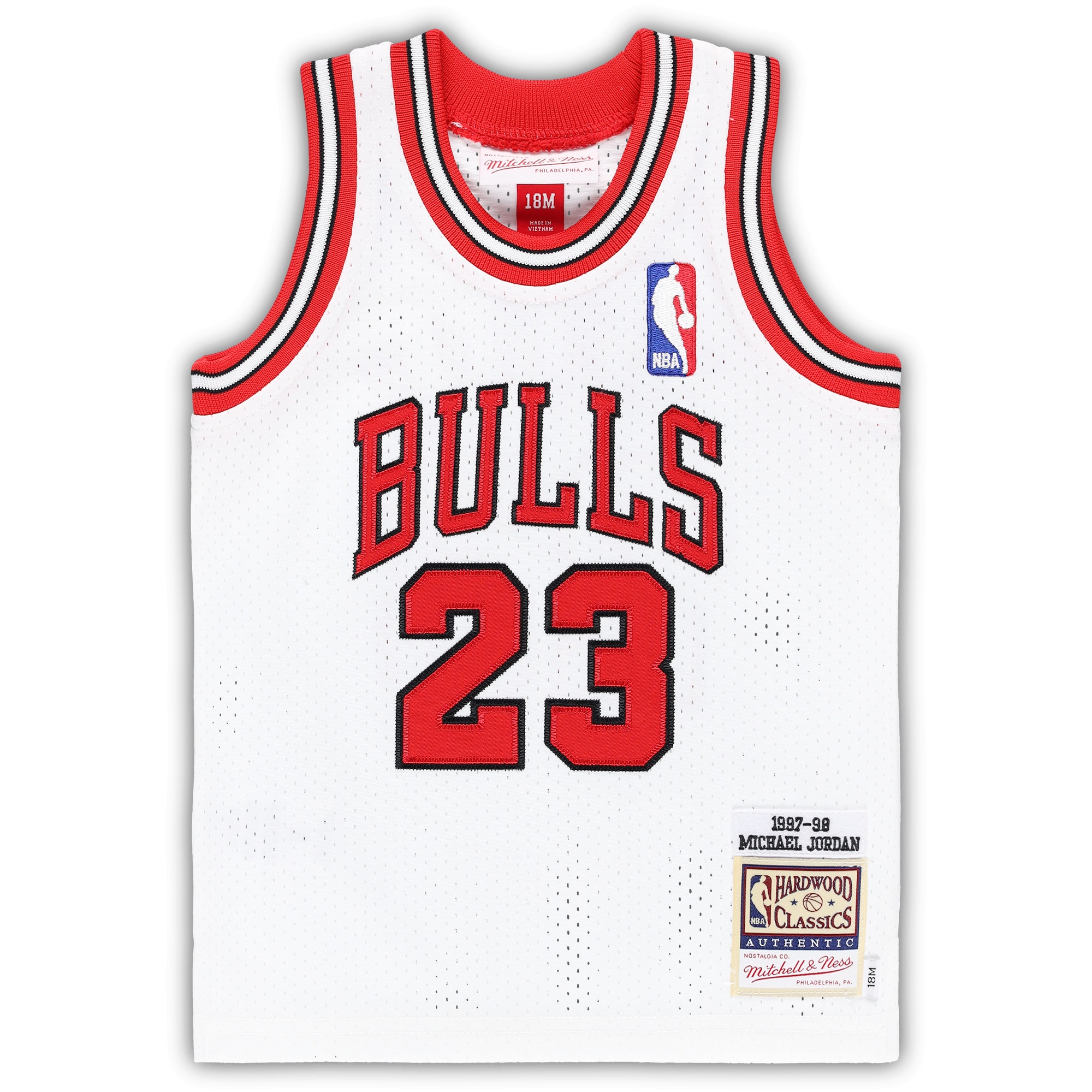 NBA infant chicago bulls michael jordan mitchell amp ness white 199798 hardwood classics authentic jersey Collection - Official Jerseys & Hats | NBA Store