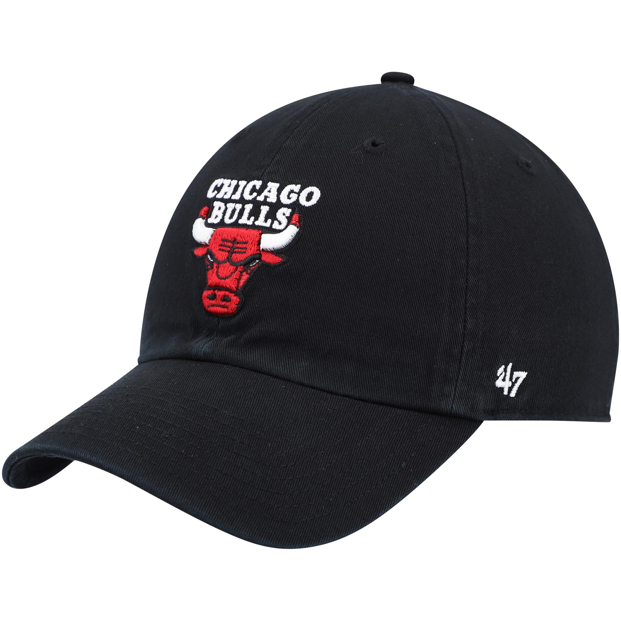 NBA men8217s chicago bulls 821747 black team clean up adjustable hat Collection - Official Jerseys & Hats | NBA Store