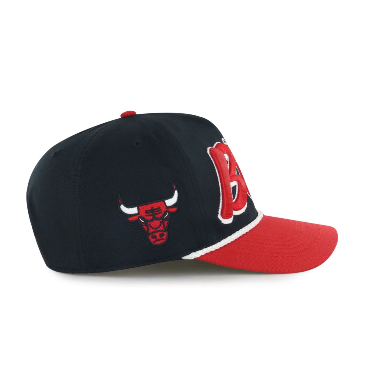 NBA men8217s chicago bulls 821747 blackred dropshadow rope hitch adjustable hat Collection - Official Jerseys & Hats | NBA Store
