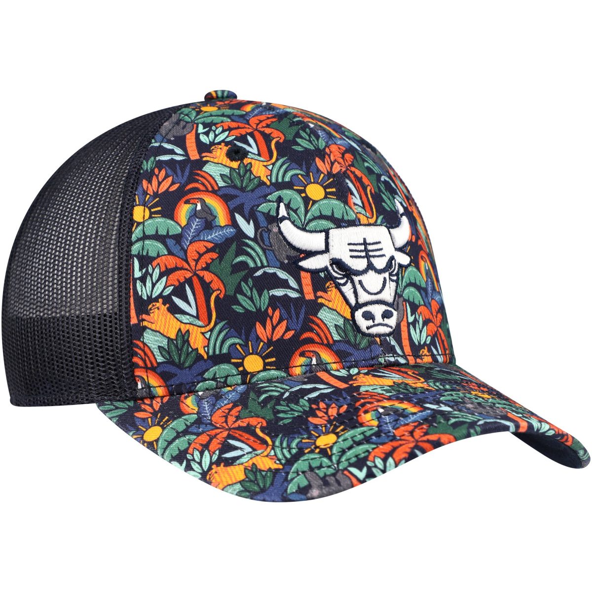 NBA men8217s chicago bulls 821747 navy jungle trucker adjustable hat Collection - Official Jerseys & Hats | NBA Store