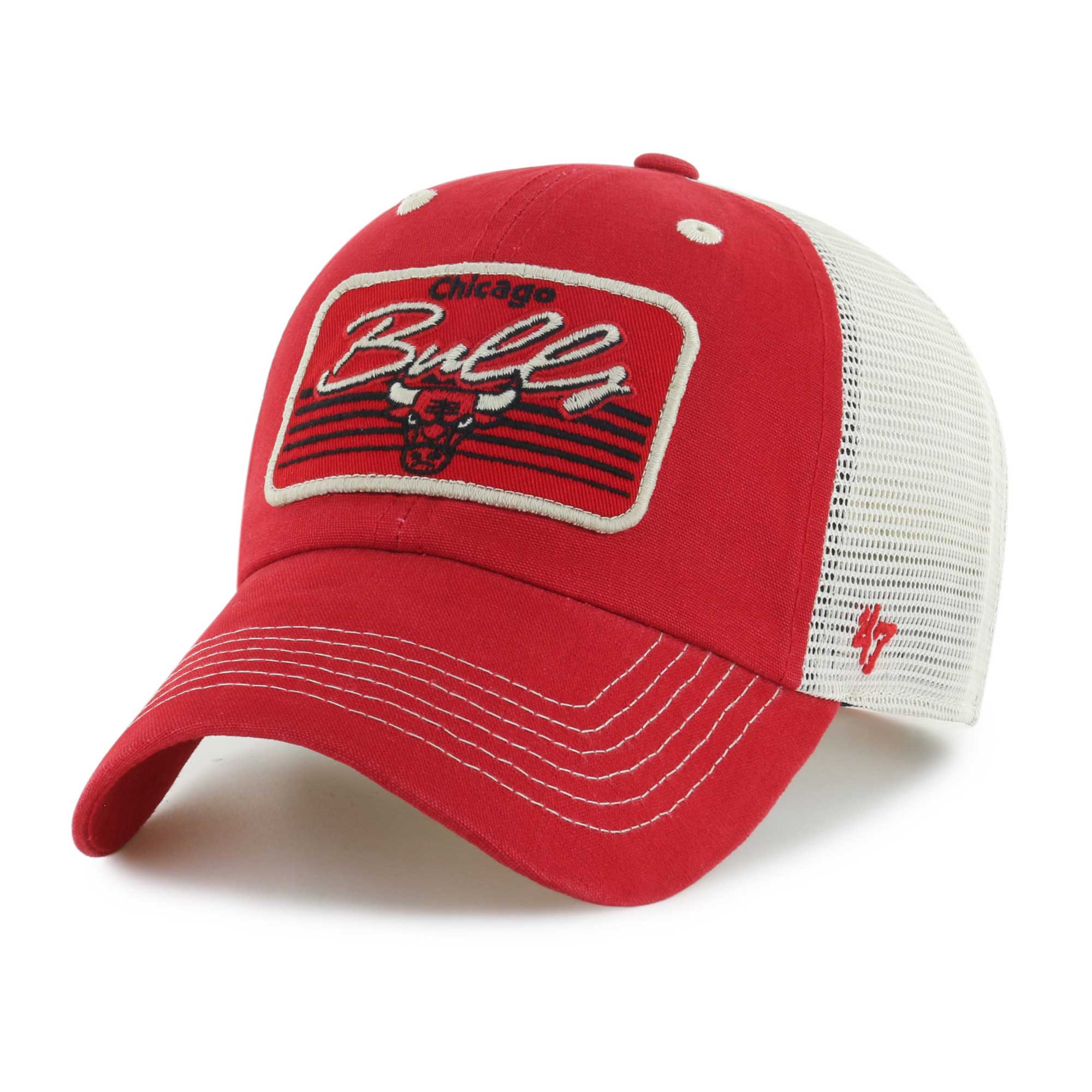NBA men8217s chicago bulls 821747 red five point patch clean up adjustable hat Collection - Official Jerseys & Hats | NBA Store