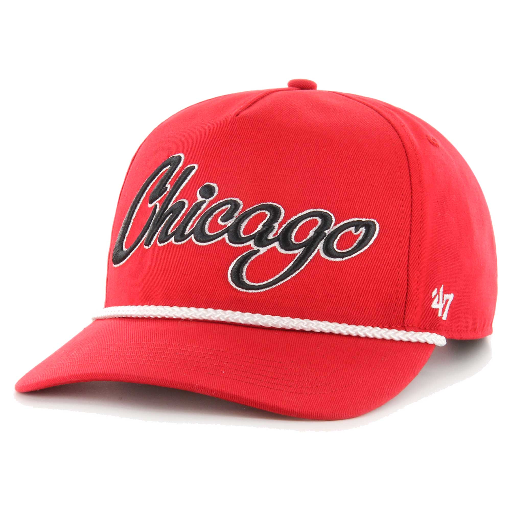NBA men8217s chicago bulls 821747 red overhand logo hitch adjustable hat Collection - Official Jerseys & Hats | NBA Store