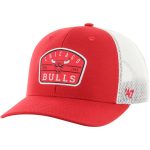 NBA men8217s chicago bulls 821747 red semi patch trucker adjustable hat Collection - Official Jerseys & Hats | NBA Store