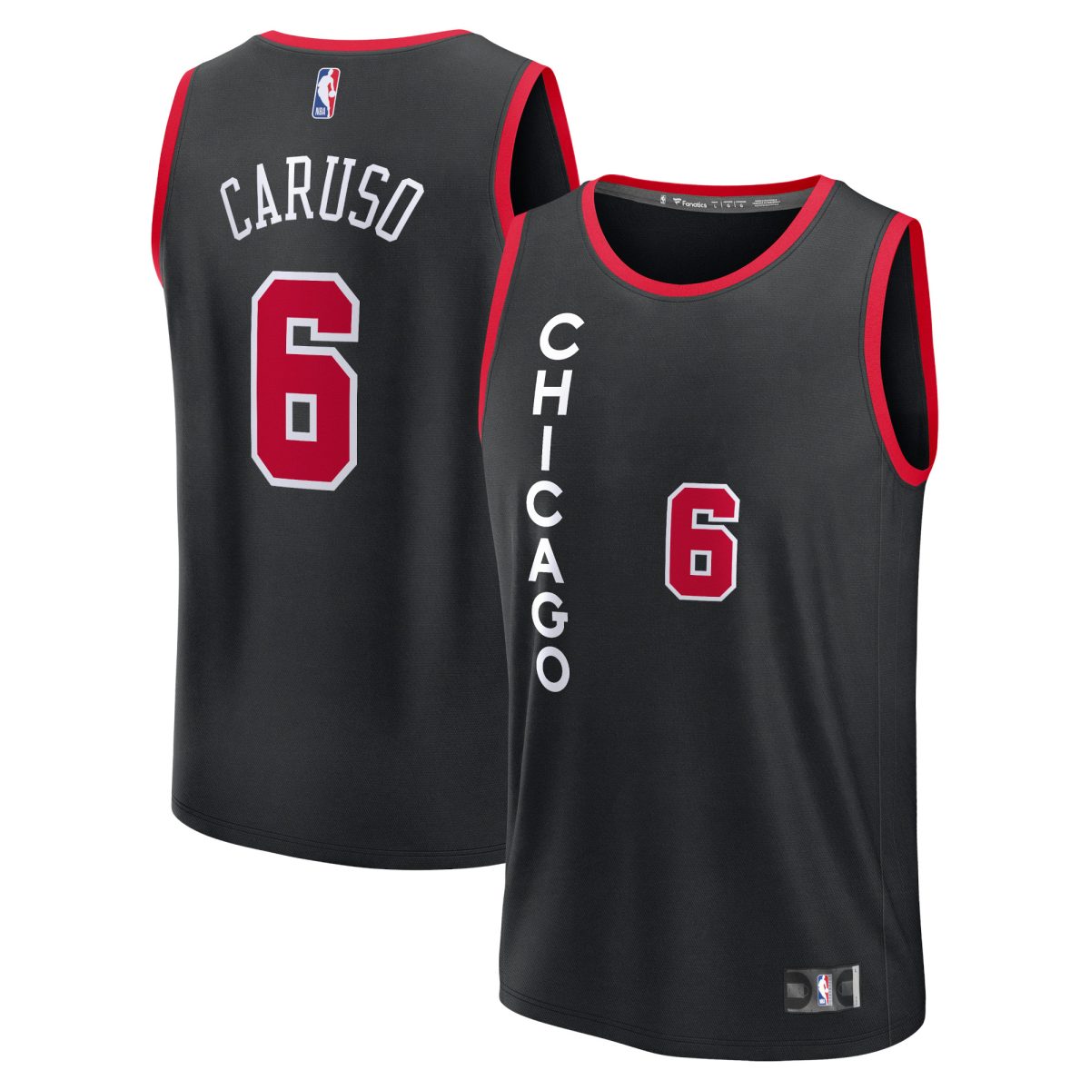 NBA men8217s chicago bulls alex caruso fanatics black fast break jersey – city edition Collection - Official Jerseys & Hats | NBA Store