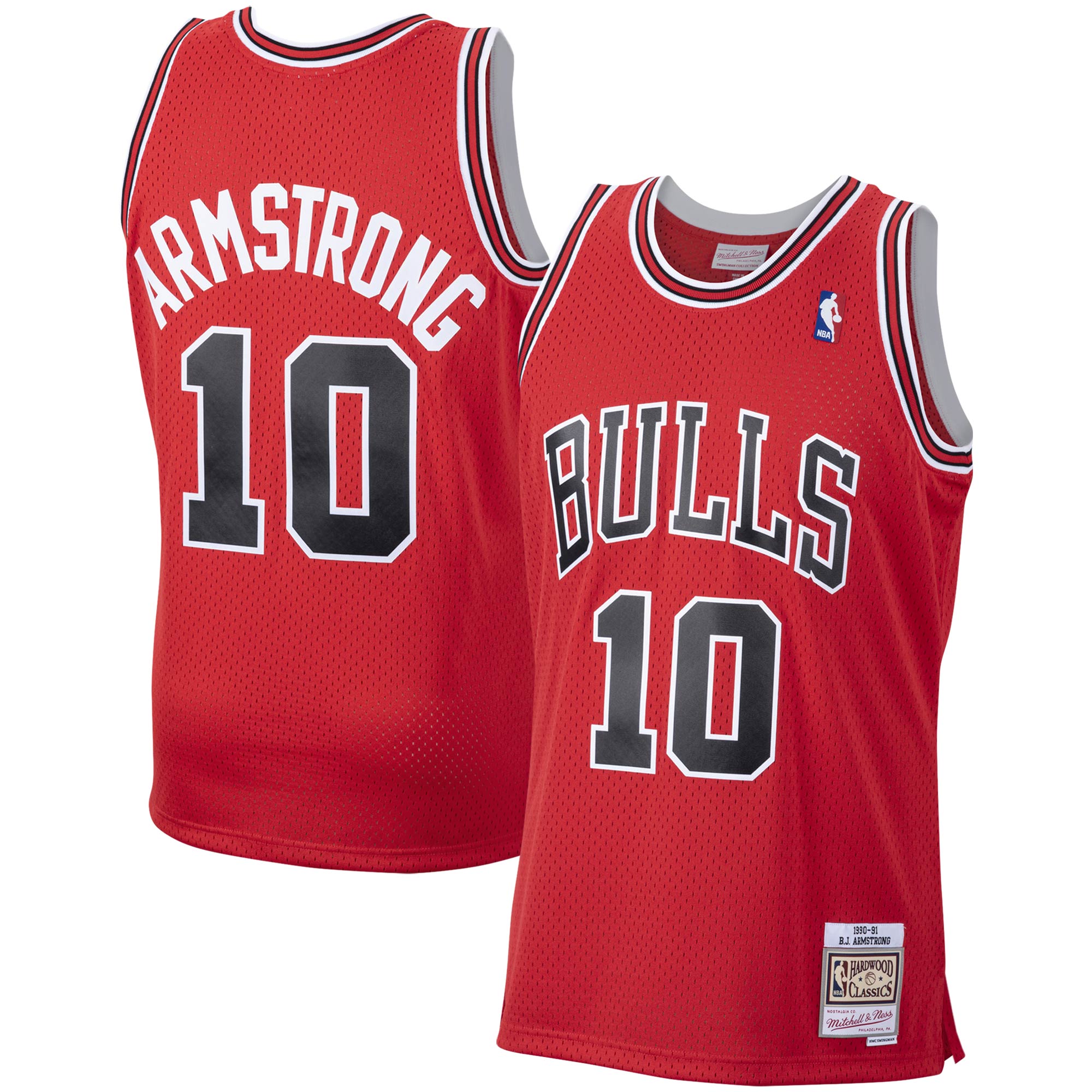NBA men8217s chicago bulls b. j. armstrong mitchell amp ness red 199091 hardwood classics swingman jersey Collection - Official Jerseys & Hats | NBA Store