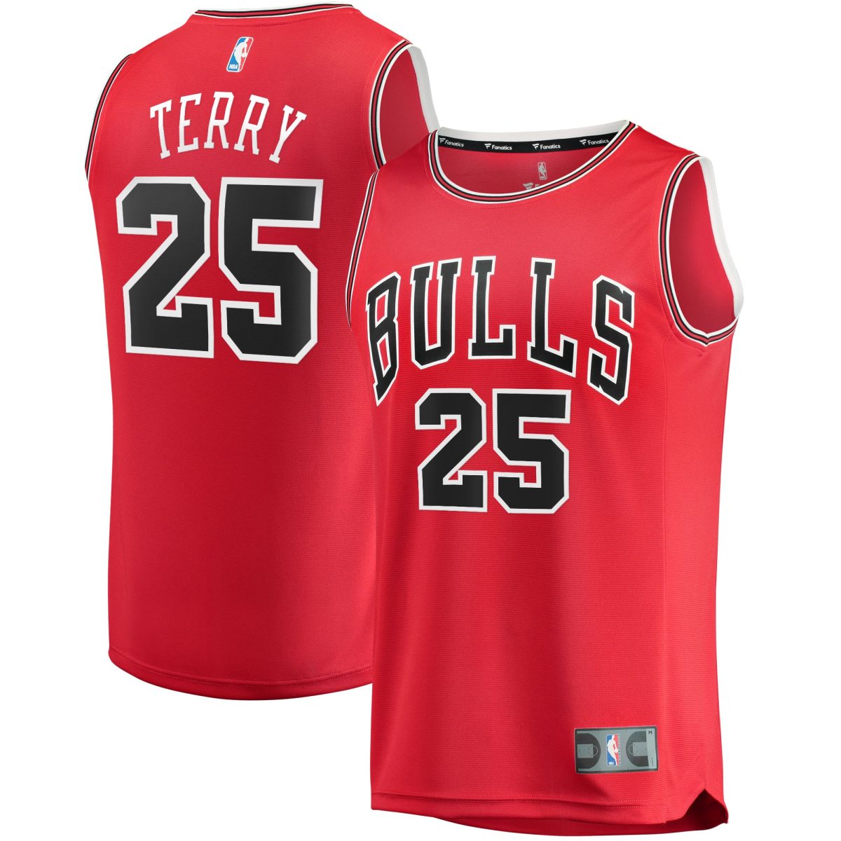 NBA men8217s chicago bulls dalen terry fanatics red fast break replica player jersey – icon edition Collection - Official Jerseys & Hats | NBA Store