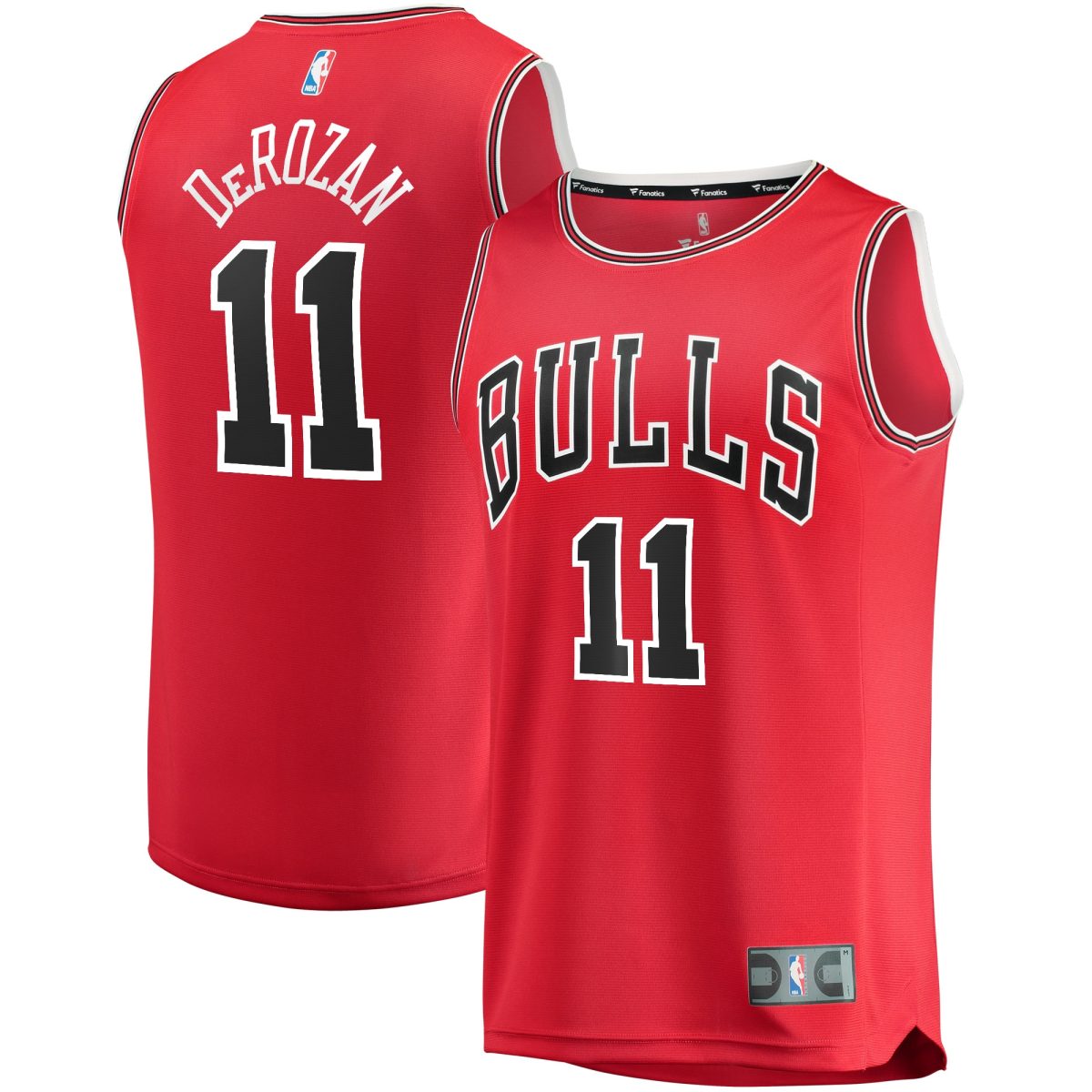 NBA men8217s chicago bulls demar derozan fanatics red fast break road replica jersey – icon edition Collection - Official Jerseys & Hats | NBA Store