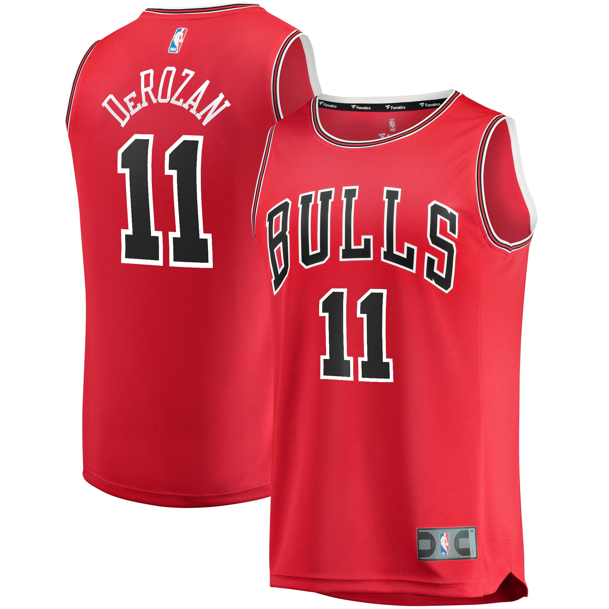 NBA men8217s chicago bulls demar derozan fanatics red fast break road replica jersey – icon edition Collection - Official Jerseys & Hats | NBA Store