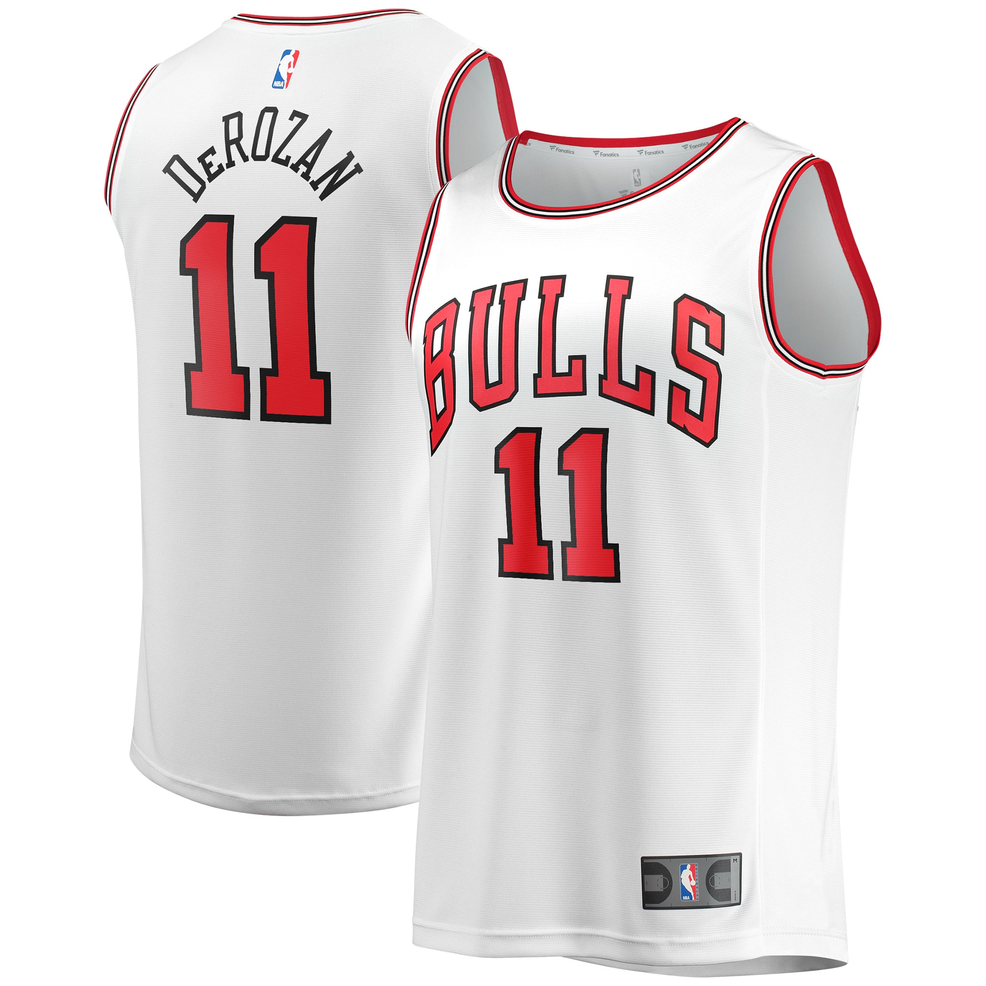 NBA men8217s chicago bulls demar derozan fanatics white fast break replica jersey – association edition Collection - Official Jerseys & Hats | NBA Store