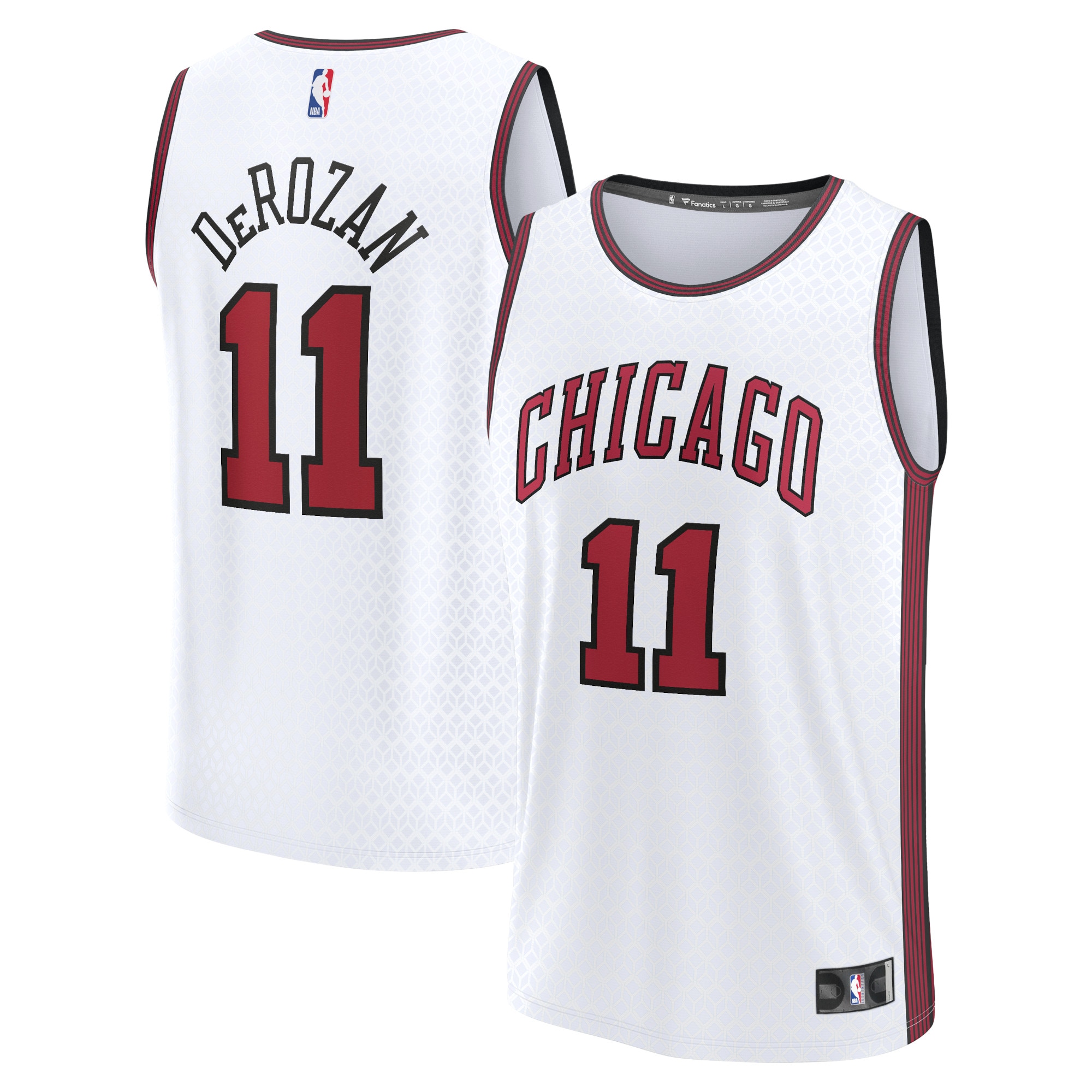 NBA men8217s chicago bulls demar derozan fanatics white fastbreak jersey – city edition Collection - Official Jerseys & Hats | NBA Store