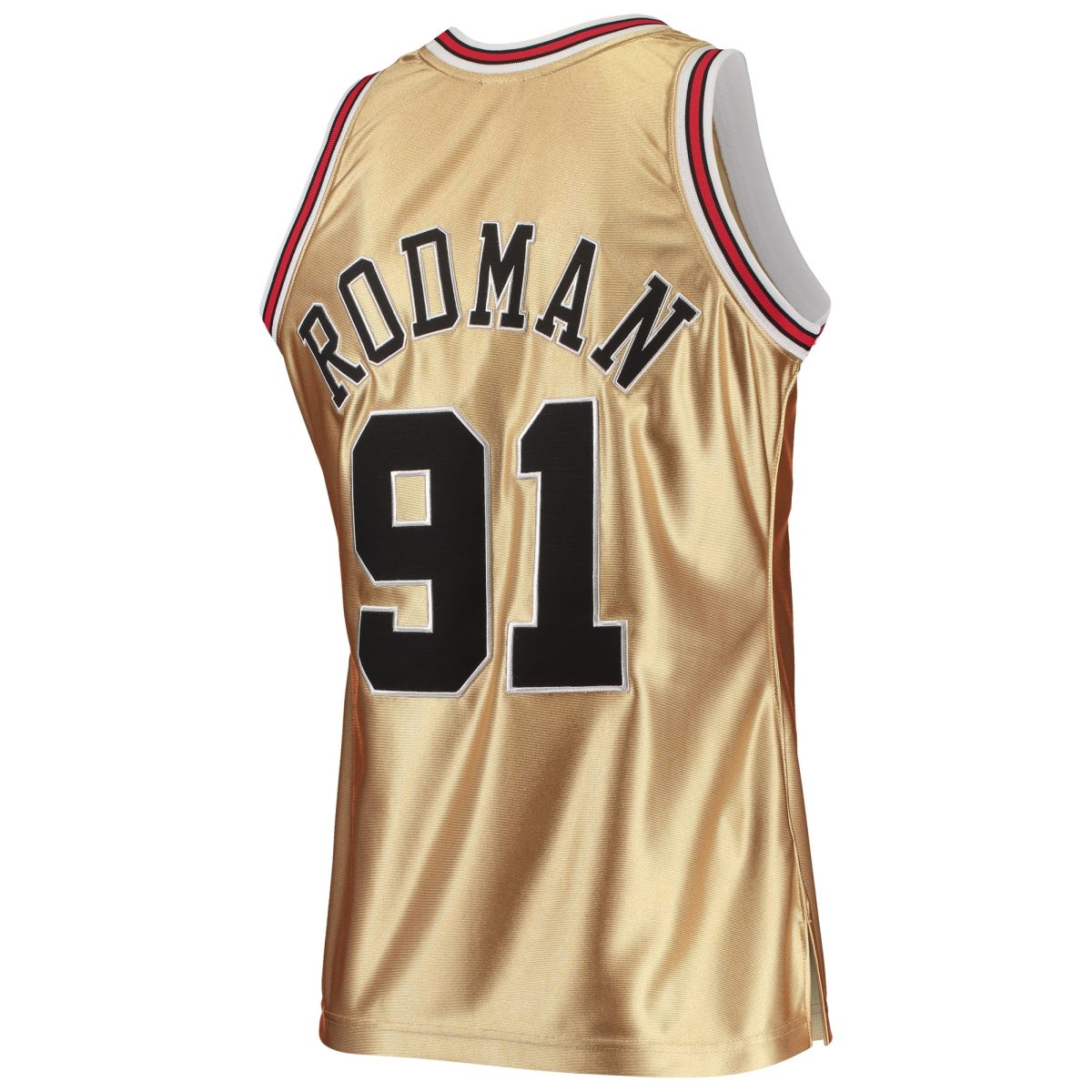 NBA men8217s chicago bulls dennis rodman gold mitchell amp ness 75th anniversary 199798 hardwood classics swingman jersey Collection - Official Jerseys & Hats | NBA Store