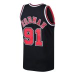 NBA men8217s chicago bulls dennis rodman mitchell amp ness black 199798 hardwood classics swingman jersey Collection - Official Jerseys & Hats | NBA Store
