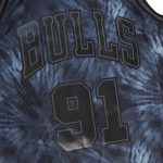 NBA men8217s chicago bulls dennis rodman mitchell amp ness black hardwood classics 199596 tie-dye swingman jersey Collection - Official Jerseys & Hats | NBA Store