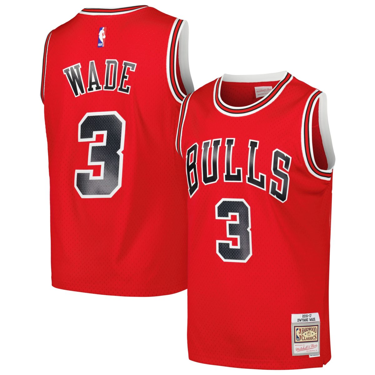 NBA men8217s chicago bulls dwyane wade mitchell amp ness red 201617 hardwood classics swingman jersey Collection - Official Jerseys & Hats | NBA Store