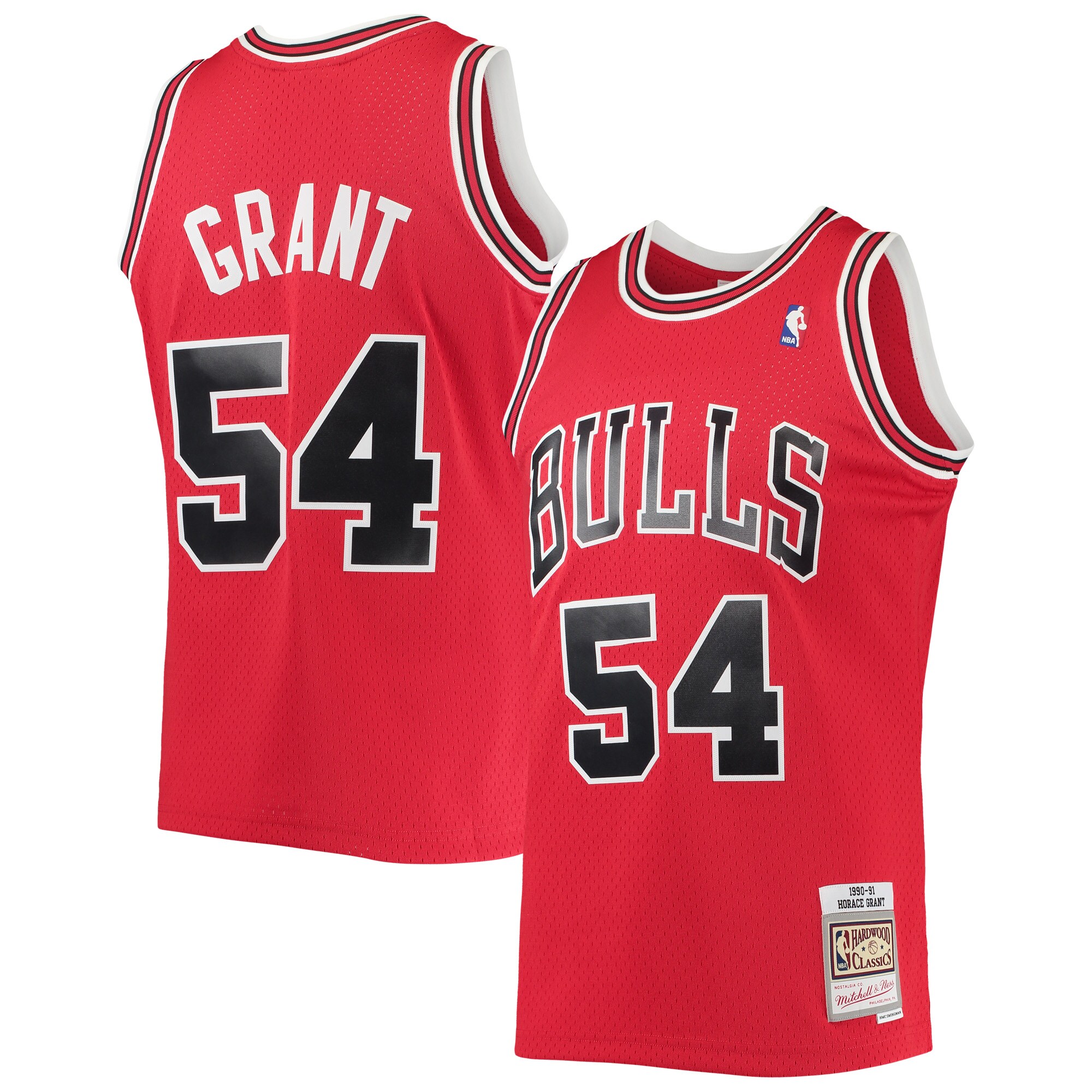 NBA men8217s chicago bulls horace grant mitchell amp ness red 199091 throwback dark swingman jersey Collection - Official Jerseys & Hats | NBA Store