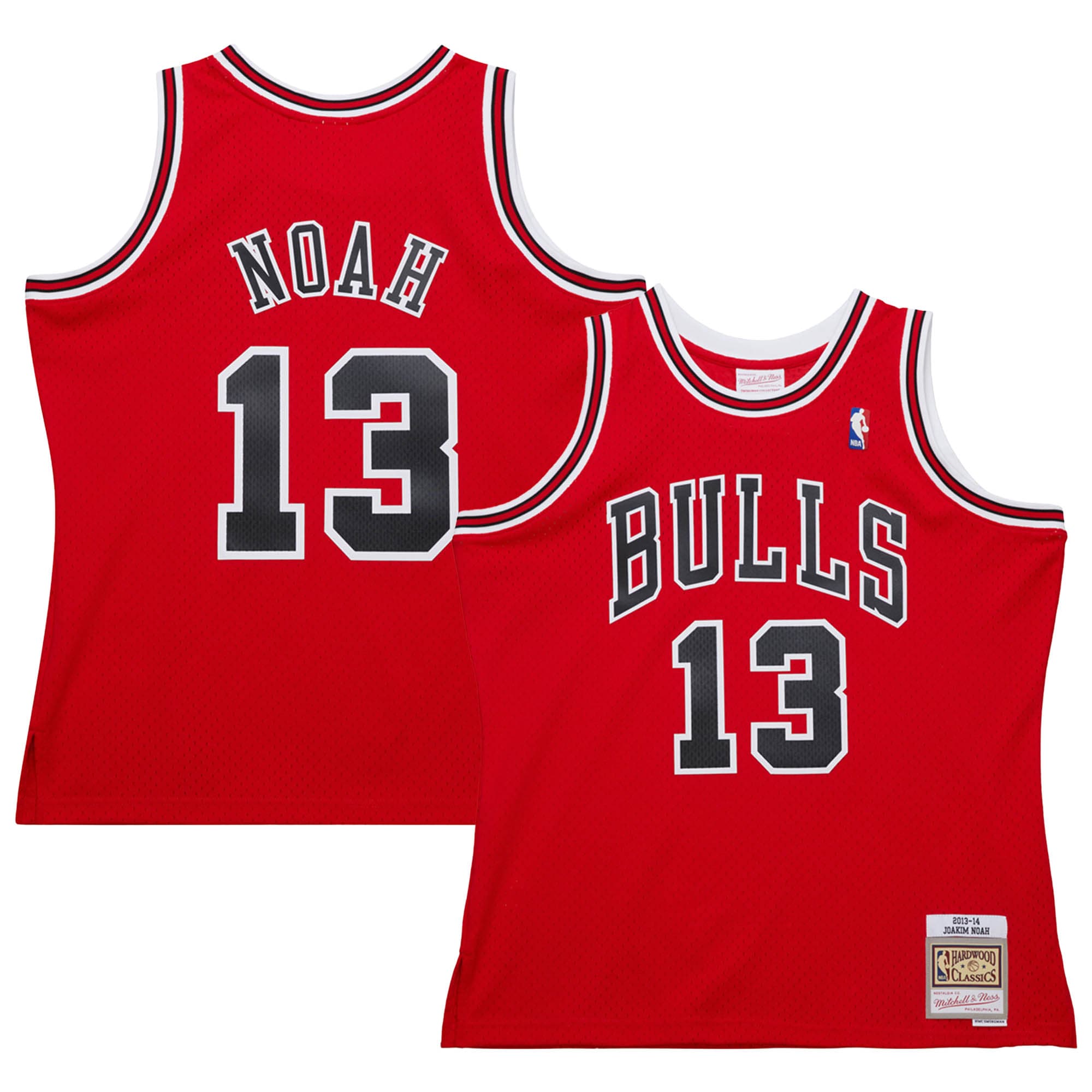 NBA men8217s chicago bulls joakim noah mitchell amp ness red 201314 hardwood classics swingman jersey Collection - Official Jerseys & Hats | NBA Store