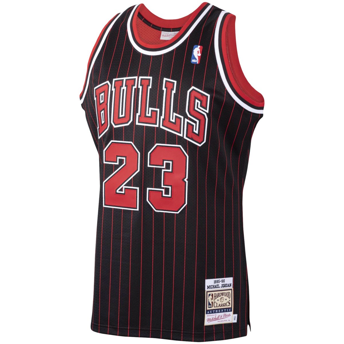 NBA men8217s chicago bulls michael jordan mitchell amp ness black 199596 hardwood classics authentic jersey Collection - Official Jerseys & Hats | NBA Store