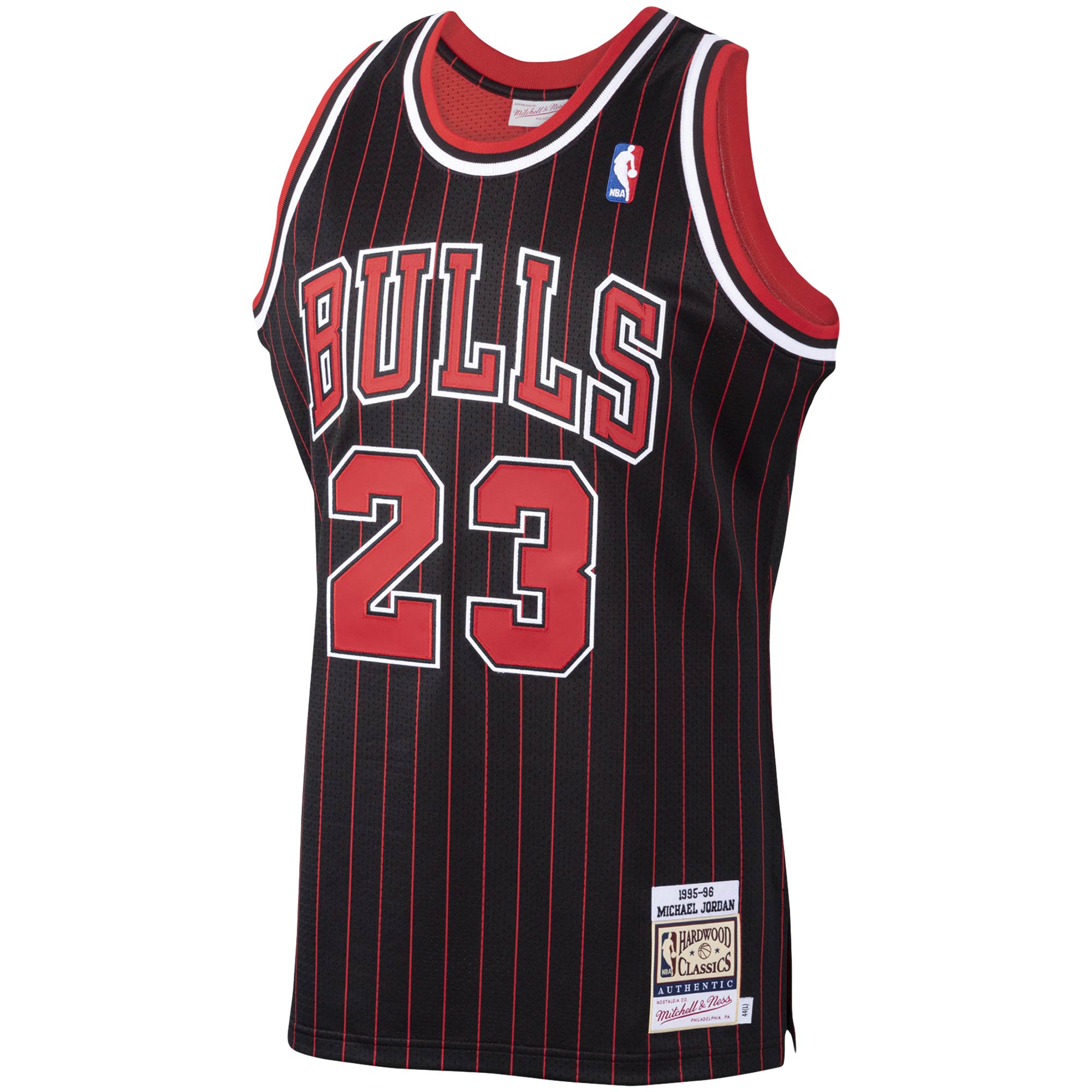 NBA men8217s chicago bulls michael jordan mitchell amp ness black 199596 hardwood classics authentic jersey Collection - Official Jerseys & Hats | NBA Store