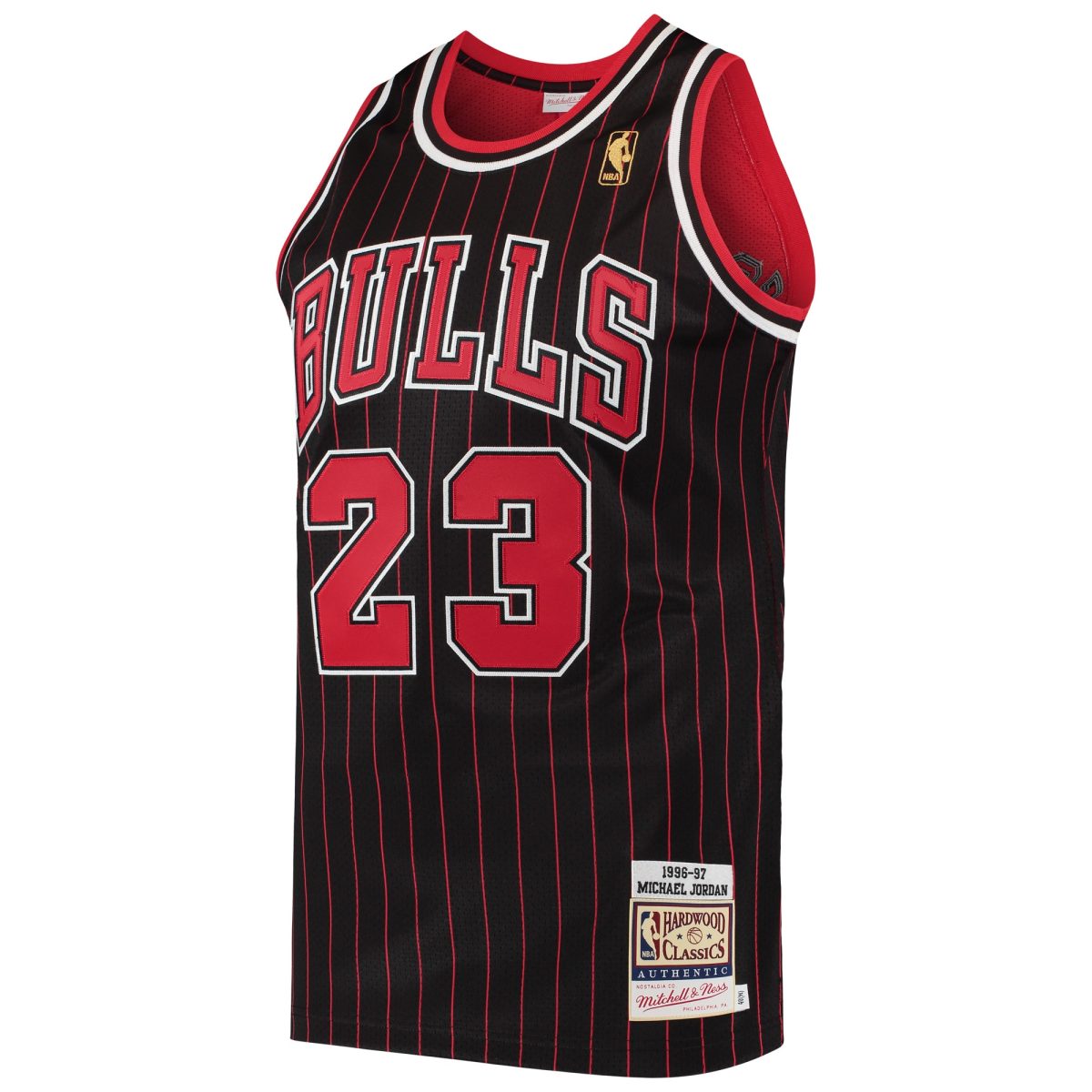 NBA men8217s chicago bulls michael jordan mitchell amp ness black 199697 hardwood classics authentic jersey Collection - Official Jerseys & Hats | NBA Store