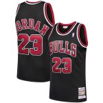 NBA men8217s chicago bulls michael jordan mitchell amp ness black 199798 hardwood classics authentic jersey Collection - Official Jerseys & Hats | NBA Store