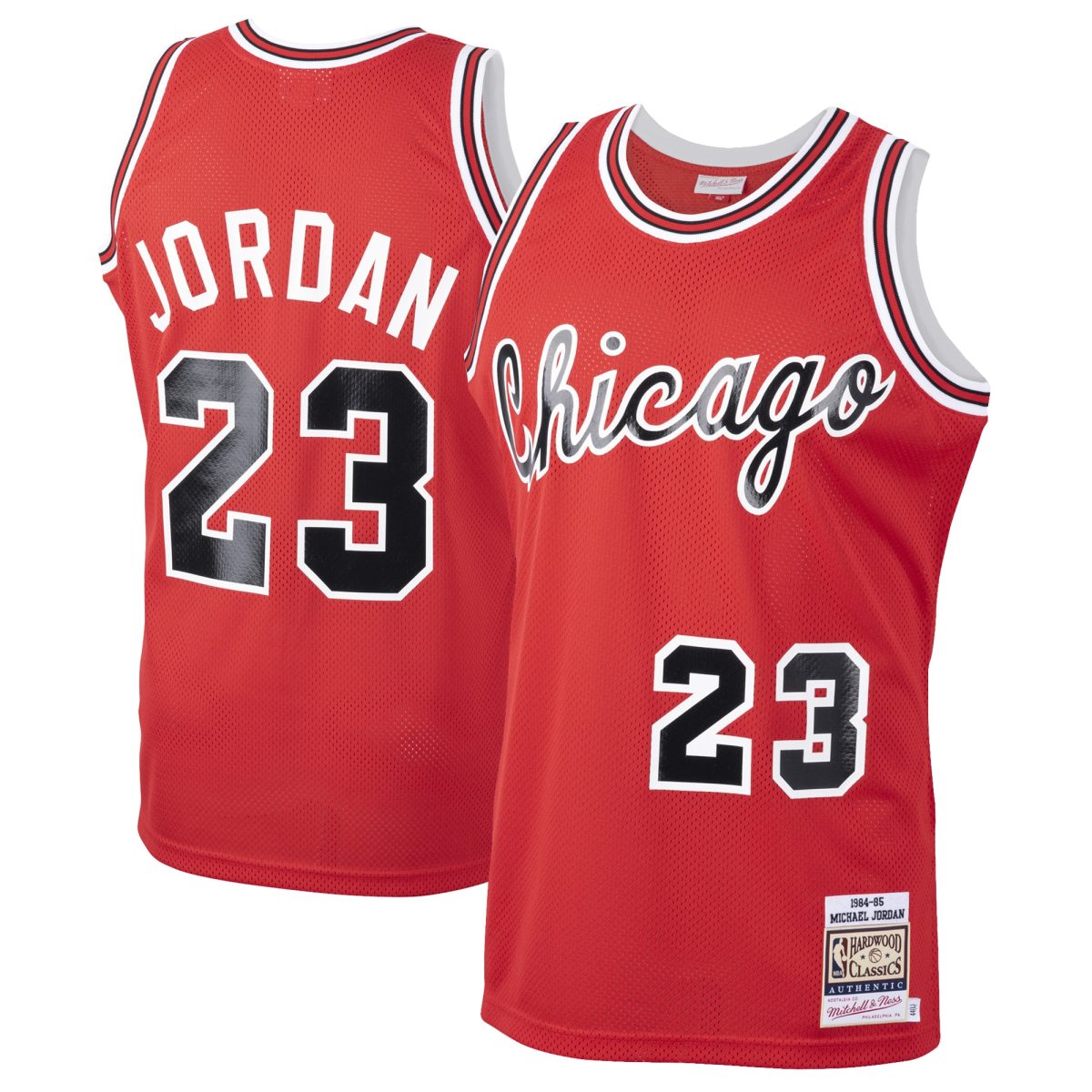 NBA men8217s chicago bulls michael jordan mitchell amp ness red 198485 hardwood classics rookie authentic jersey Collection - Official Jerseys & Hats | NBA Store
