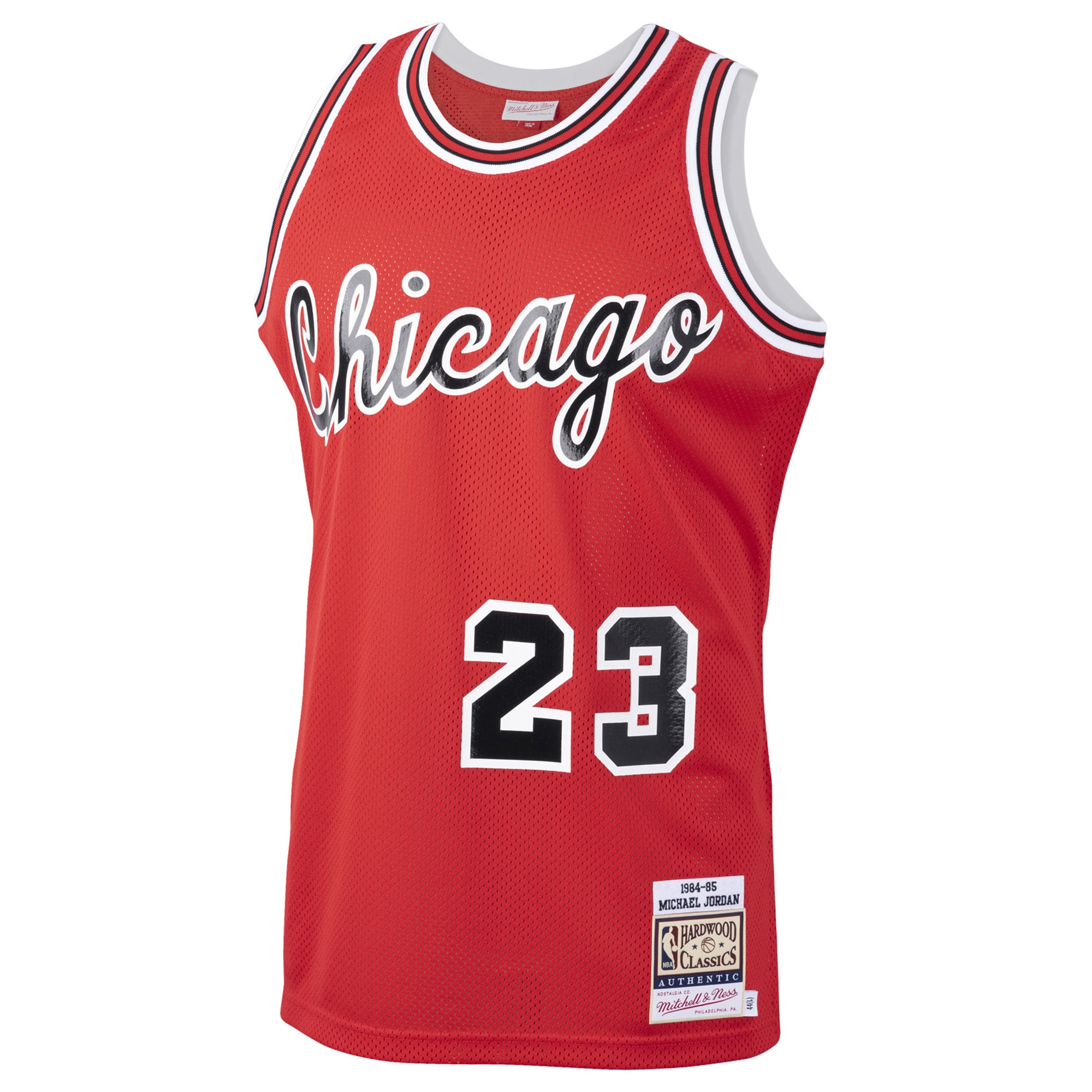 NBA men8217s chicago bulls michael jordan mitchell amp ness red 198485 hardwood classics rookie authentic jersey Collection - Official Jerseys & Hats | NBA Store