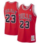 NBA men8217s chicago bulls michael jordan mitchell amp ness scarlet 199798 hardwood classics authentic jersey Collection - Official Jerseys & Hats | NBA Store