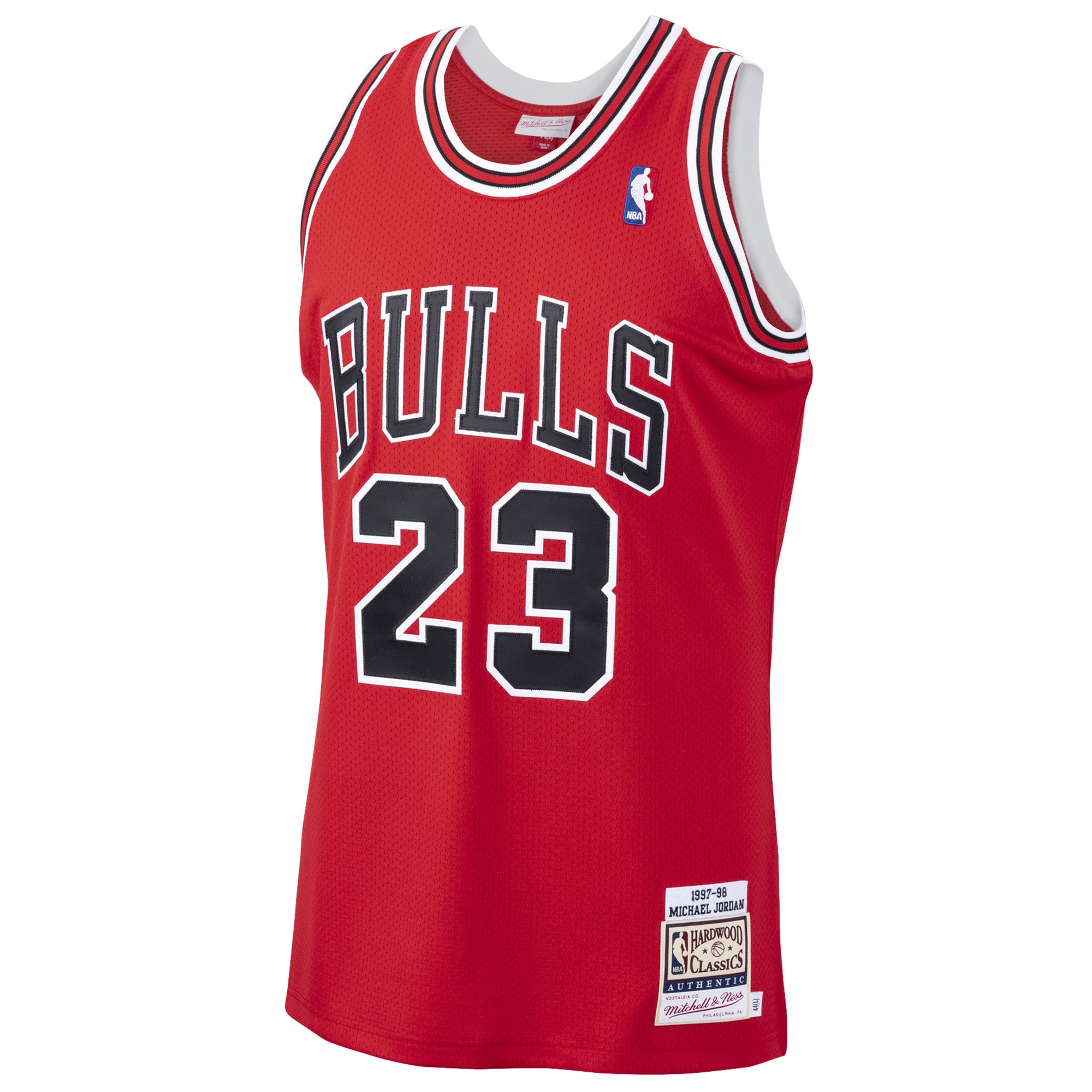NBA men8217s chicago bulls michael jordan mitchell amp ness scarlet 199798 hardwood classics authentic jersey Collection - Official Jerseys & Hats | NBA Store