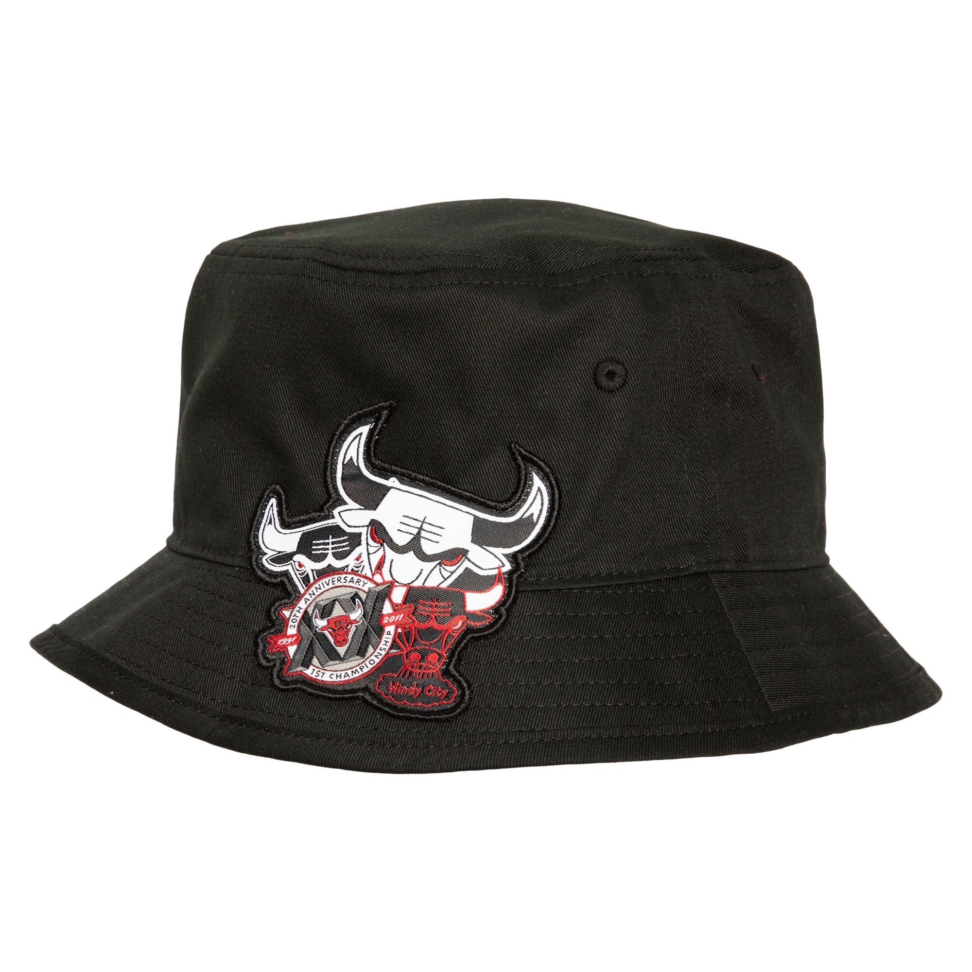 NBA men8217s chicago bulls mitchell amp ness black 20th anniversary bucket hat Collection - Official Jerseys & Hats | NBA Store