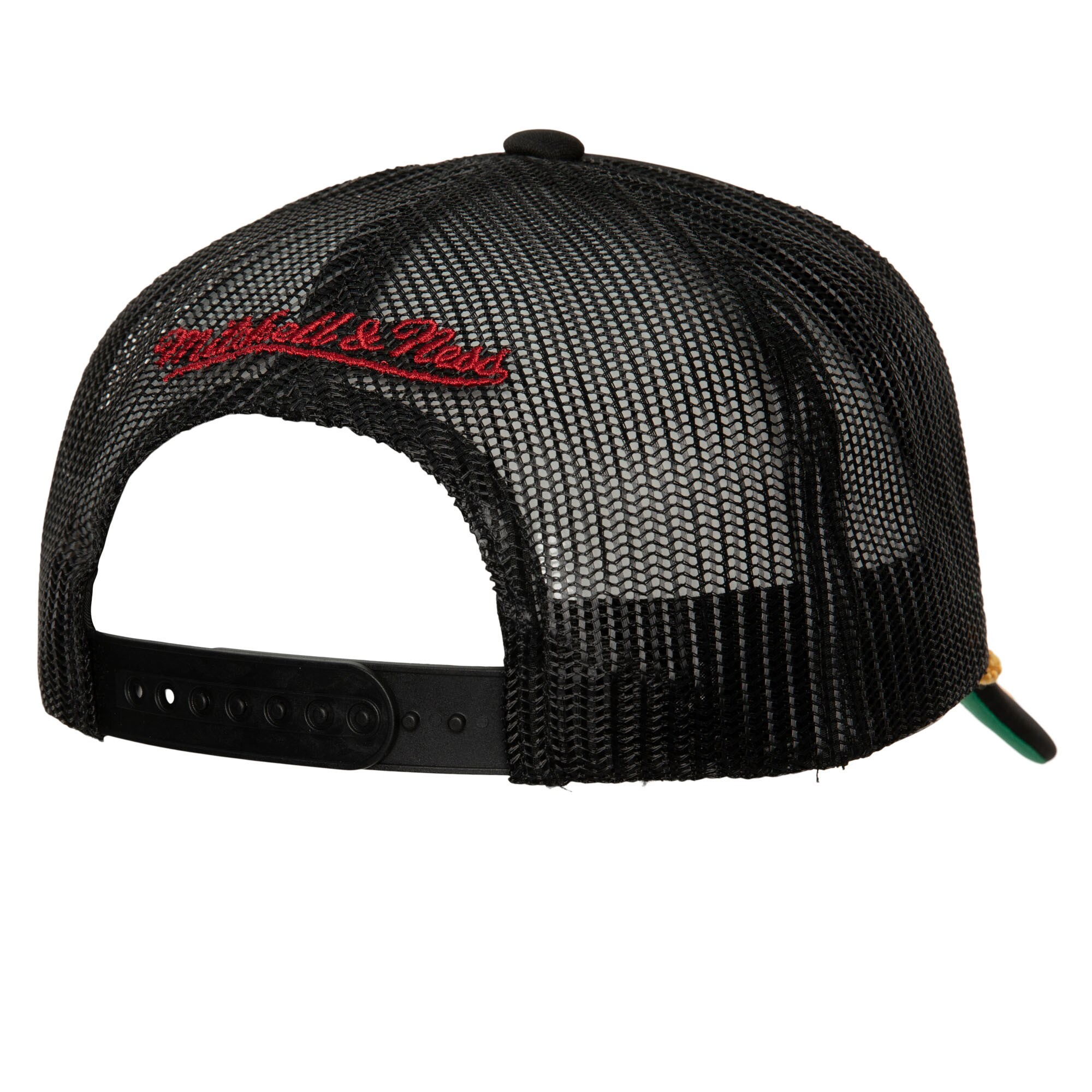 NBA men8217s chicago bulls mitchell amp ness black hardwood classics gold leaf mesh trucker snapback hat Collection - Official Jerseys & Hats | NBA Store