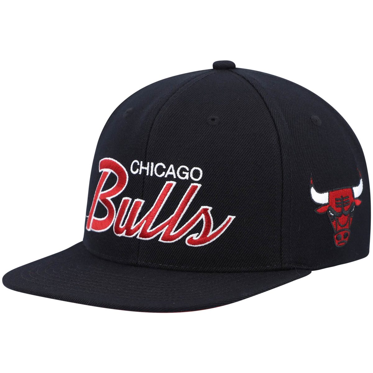 NBA men8217s chicago bulls mitchell amp ness black hardwood classics script 2.0 snapback hat Collection - Official Jerseys & Hats | NBA Store