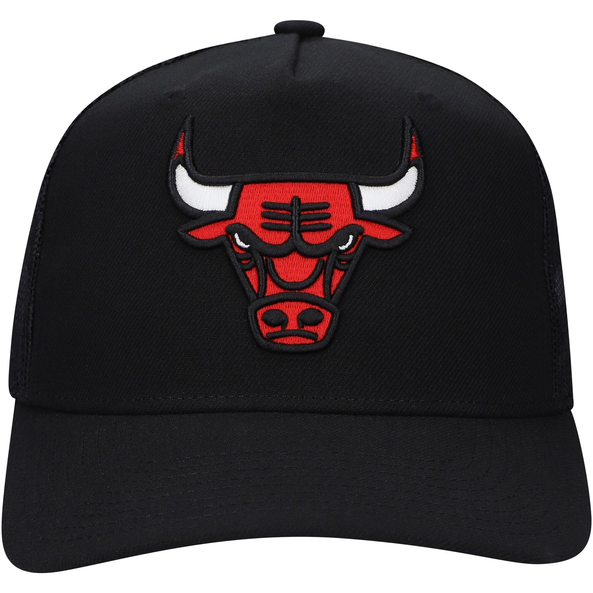NBA men8217s chicago bulls mitchell amp ness black monogram allover logo mesh trucker adjustable hat Collection - Official Jerseys & Hats | NBA Store