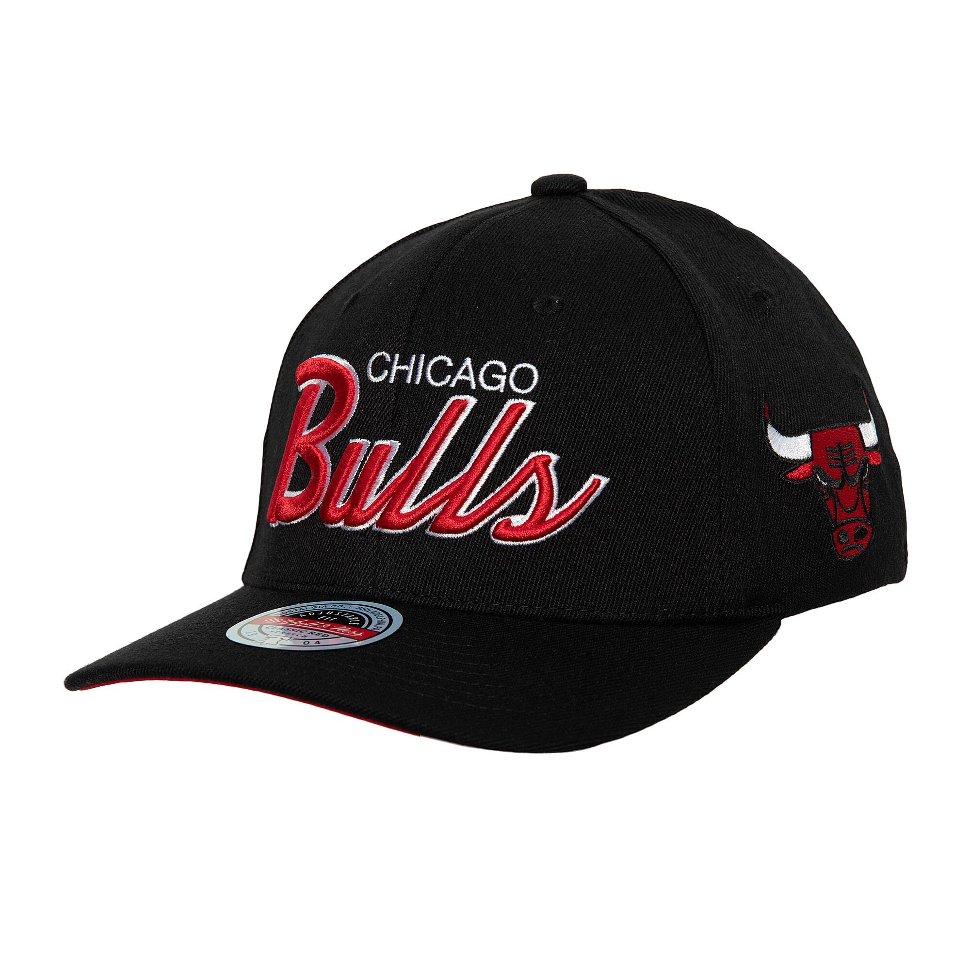 NBA men8217s chicago bulls mitchell amp ness black mvp team script 2.0 stretch-snapback hat Collection - Official Jerseys & Hats | NBA Store