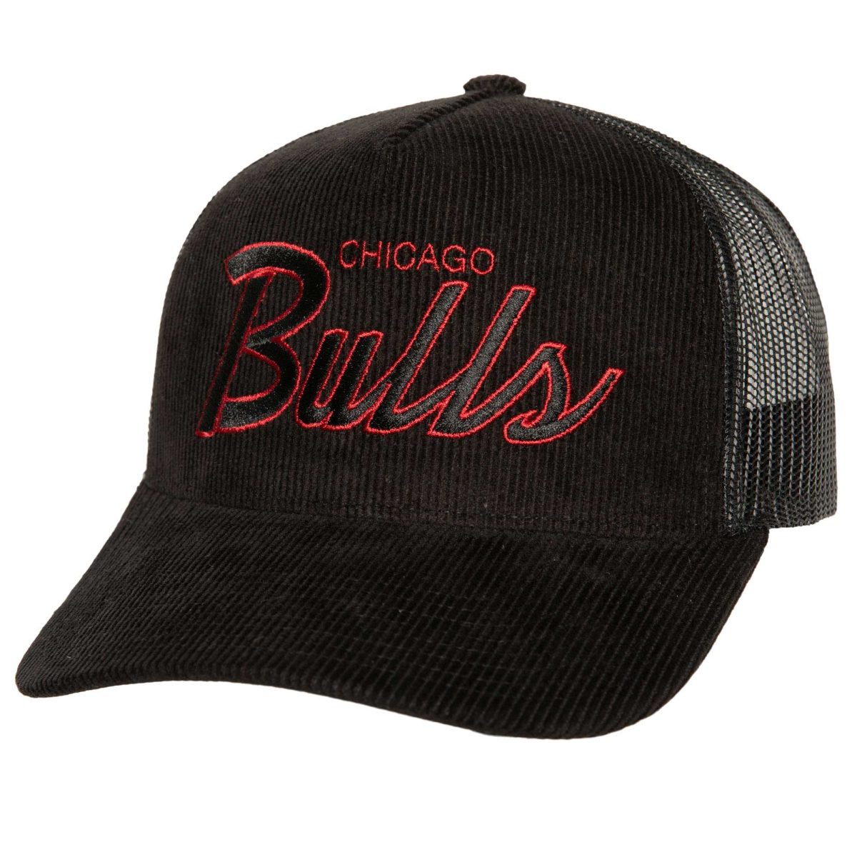 NBA men8217s chicago bulls mitchell amp ness black times up classic script cord trucker hat Collection - Official Jerseys & Hats | NBA Store