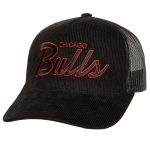 NBA men8217s chicago bulls mitchell amp ness black times up classic script cord trucker hat Collection - Official Jerseys & Hats | NBA Store