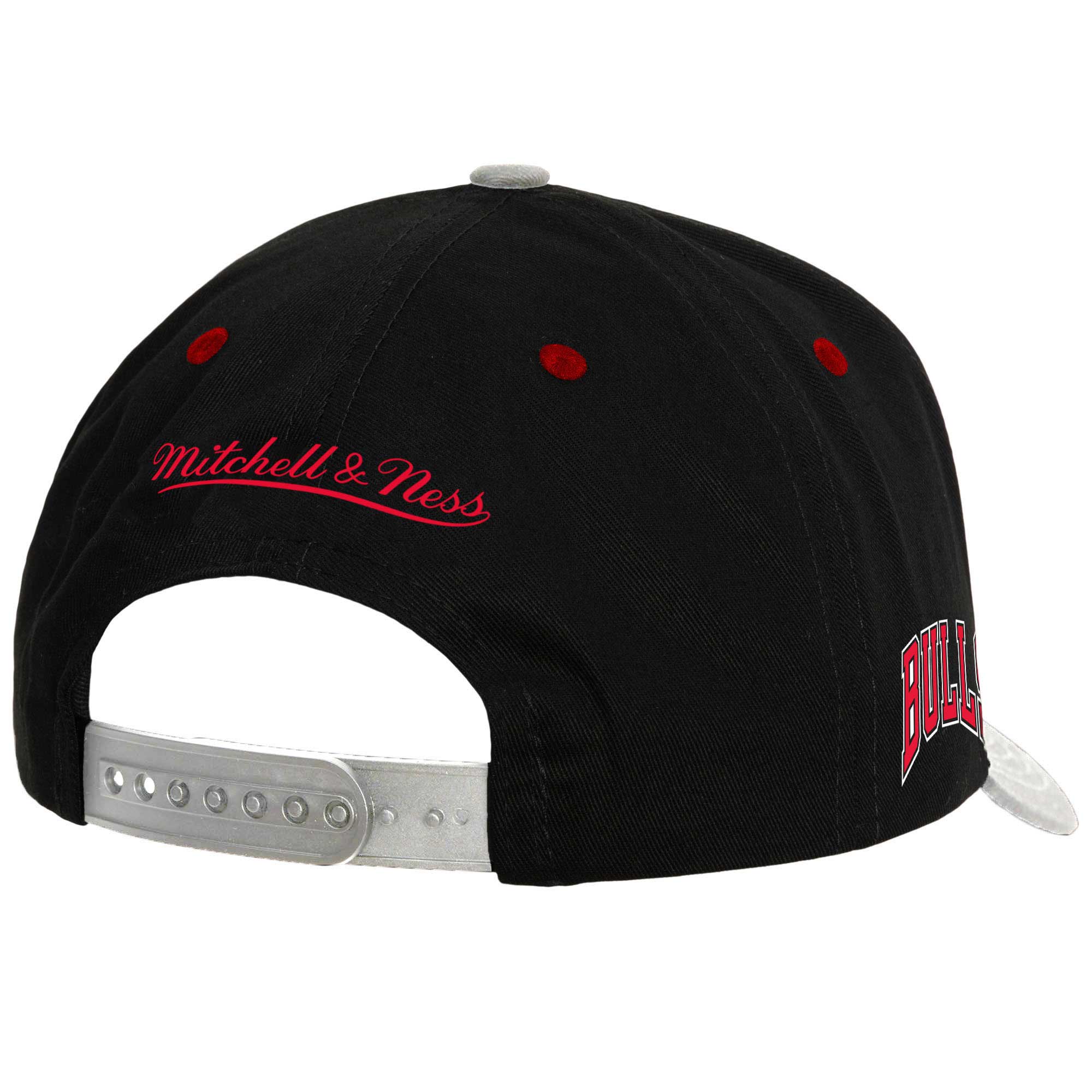 NBA men8217s chicago bulls mitchell amp ness blackgray pro crown adjustable hat Collection - Official Jerseys & Hats | NBA Store