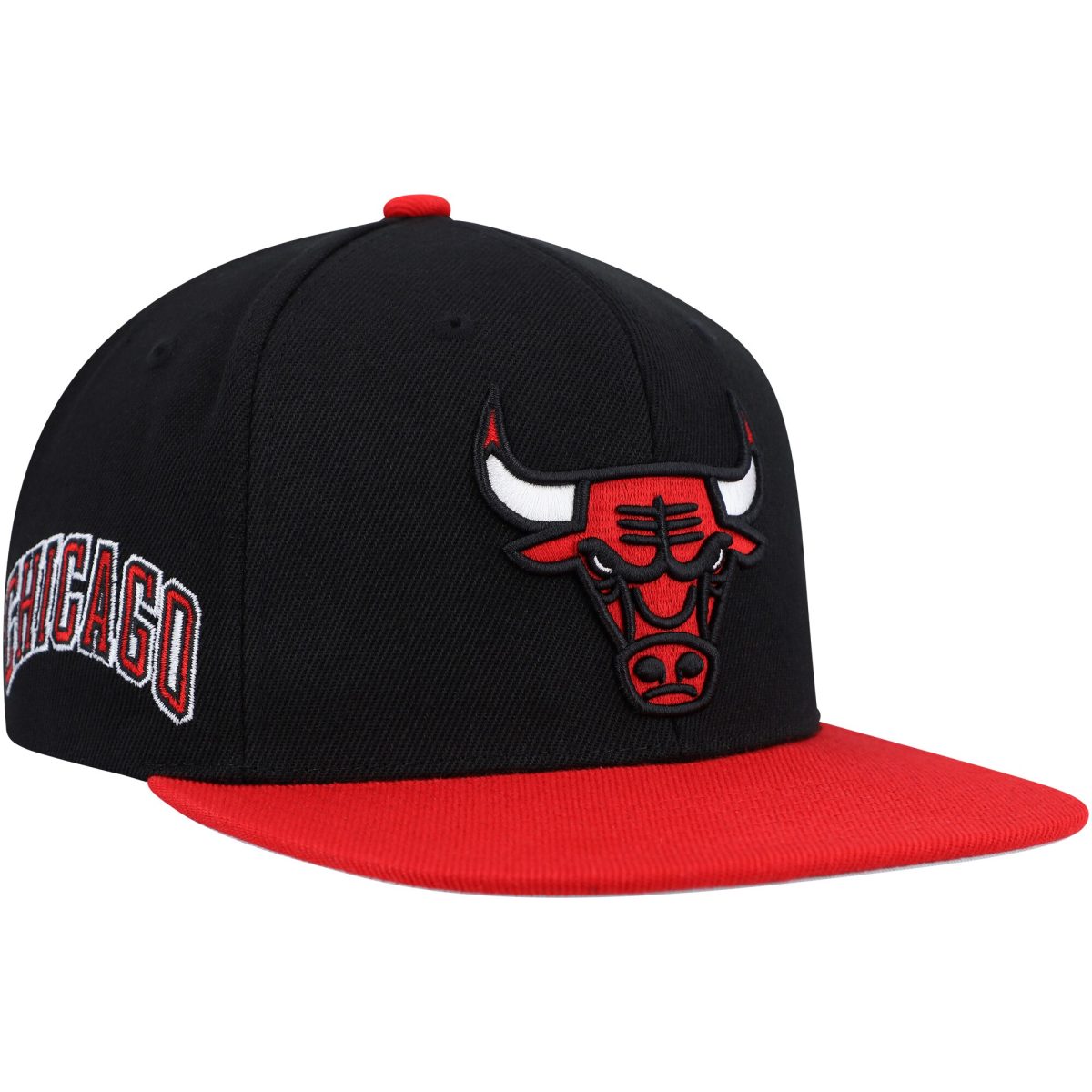 NBA men8217s chicago bulls mitchell amp ness blackred side core 2.0 snapback hat Collection - Official Jerseys & Hats | NBA Store