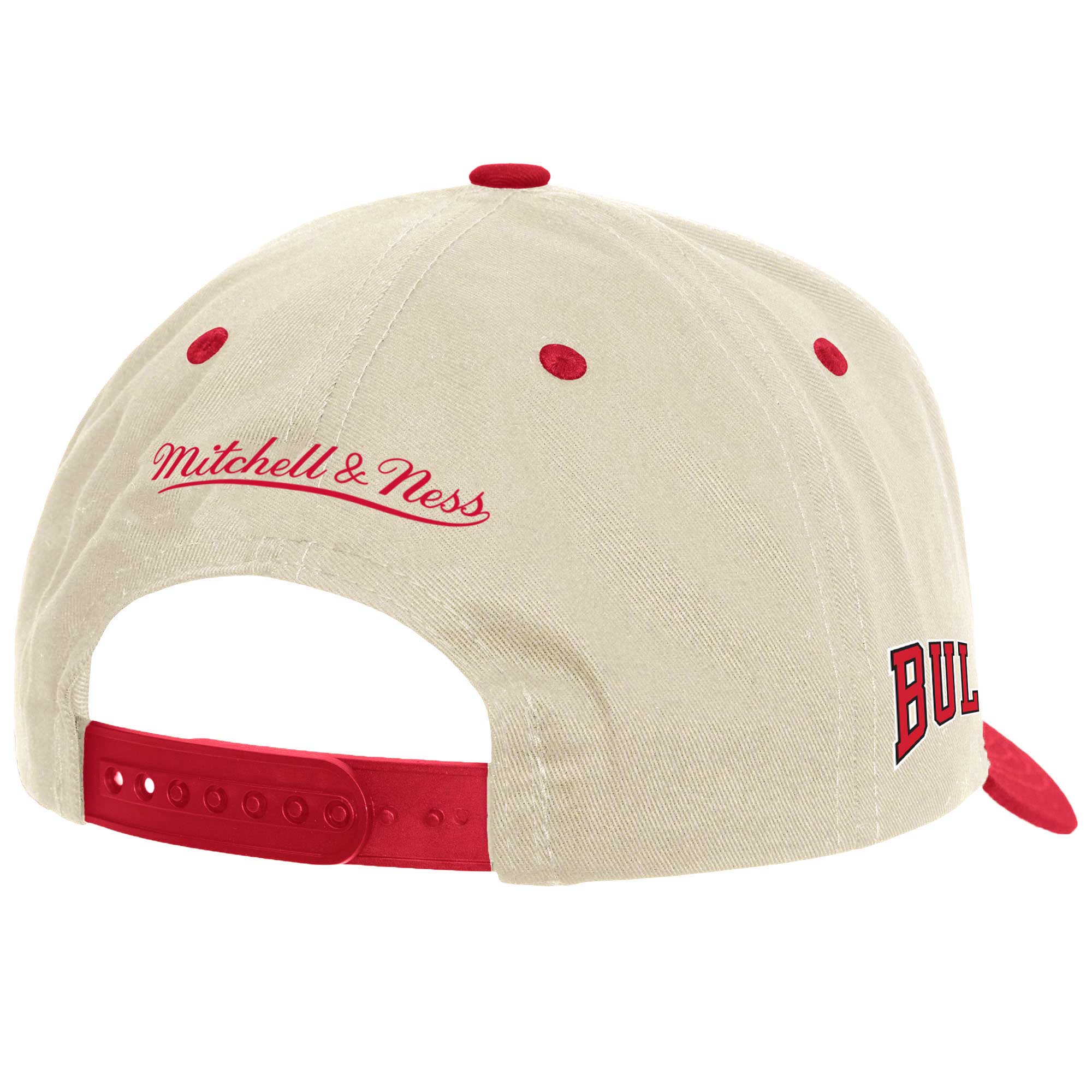 NBA men8217s chicago bulls mitchell amp ness cream game on two-tone pro crown adjustable hat Collection - Official Jerseys & Hats | NBA Store