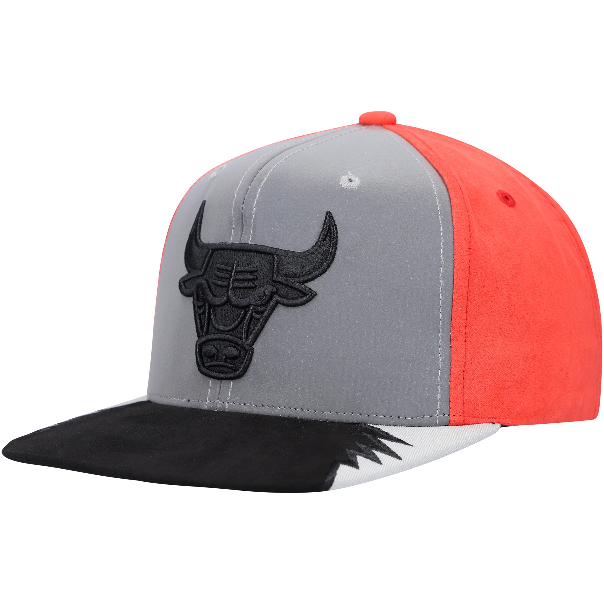 NBA men8217s chicago bulls mitchell amp ness grayred day 5 snapback hat Collection - Official Jerseys & Hats | NBA Store