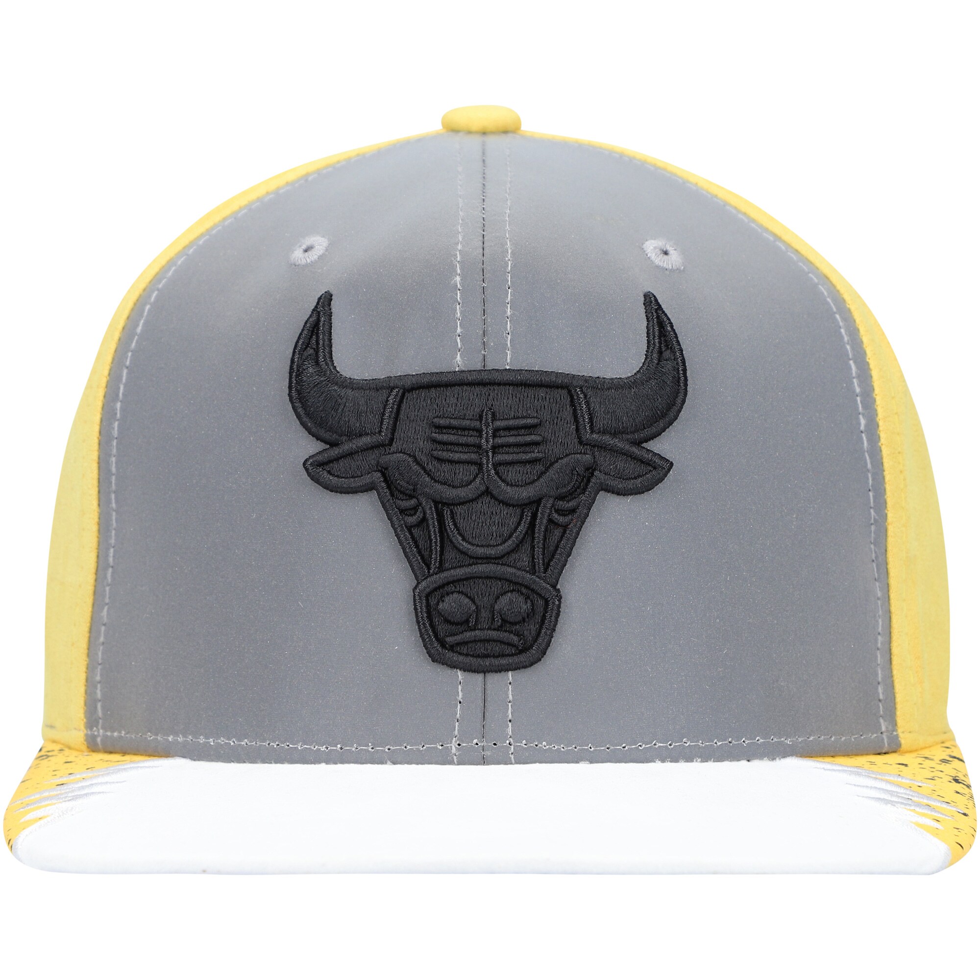 NBA men8217s chicago bulls mitchell amp ness grayyellow day 5 snapback hat Collection - Official Jerseys & Hats | NBA Store