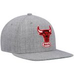 NBA men8217s chicago bulls mitchell amp ness heathered gray hardwood classics team 2.0 snapback hat Collection - Official Jerseys & Hats | NBA Store
