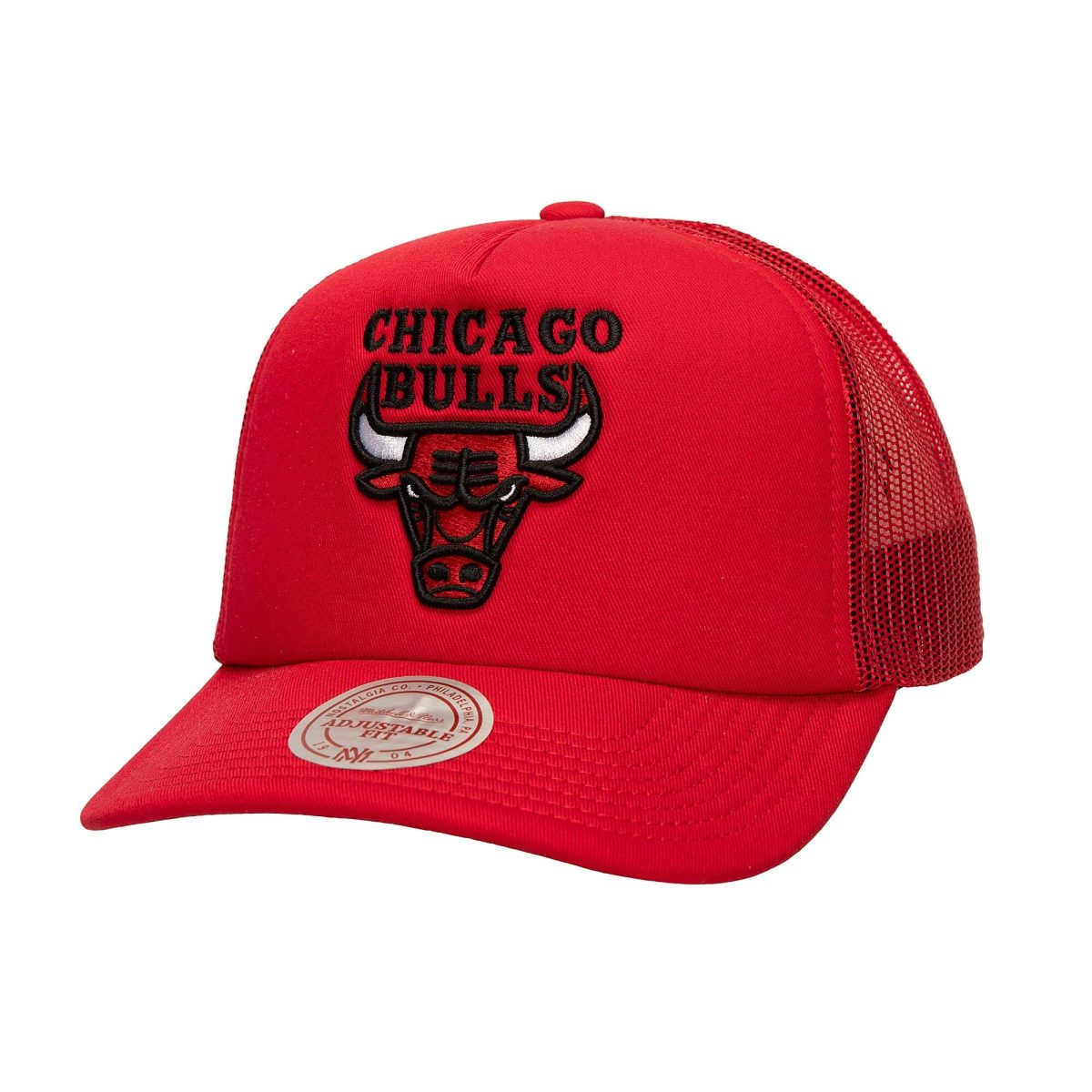 NBA men8217s chicago bulls mitchell amp ness red core evergreen otc trucker adjustable hat Collection - Official Jerseys & Hats | NBA Store