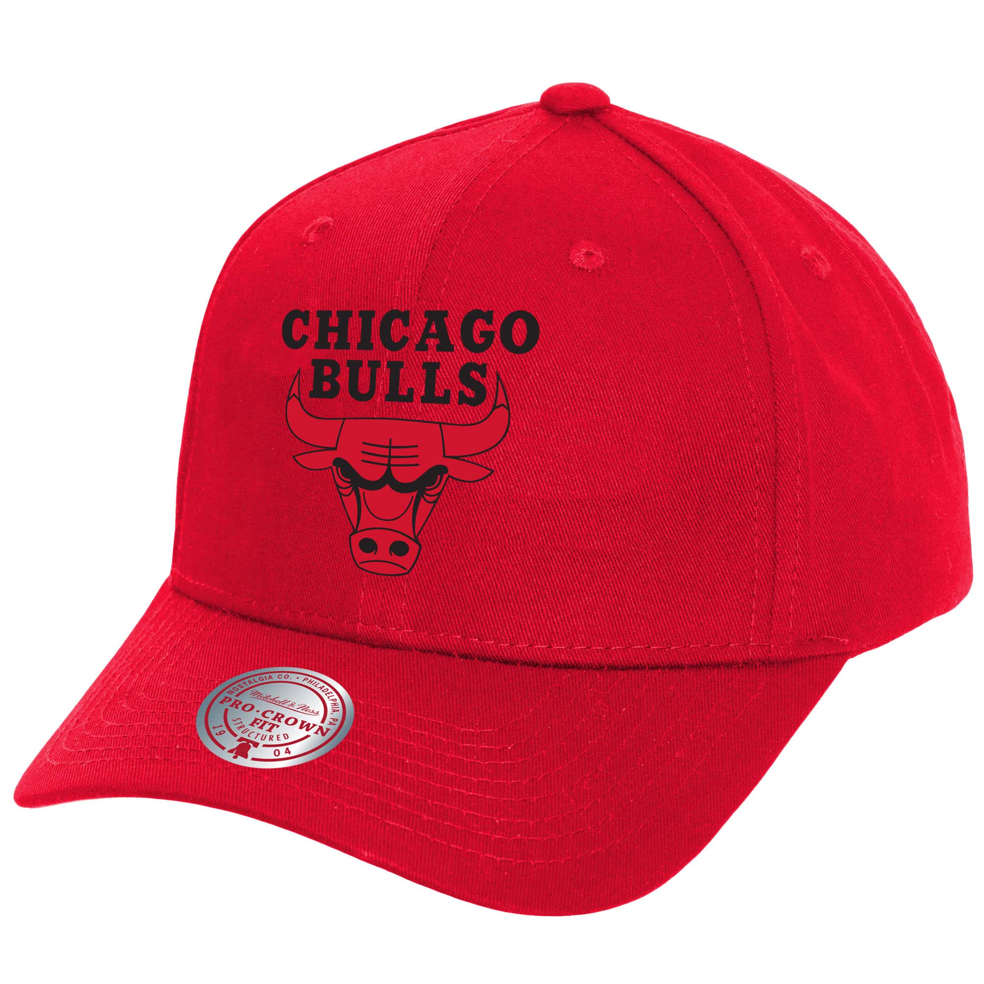 NBA men8217s chicago bulls mitchell amp ness red fire red pro crown snapback hat Collection - Official Jerseys & Hats | NBA Store