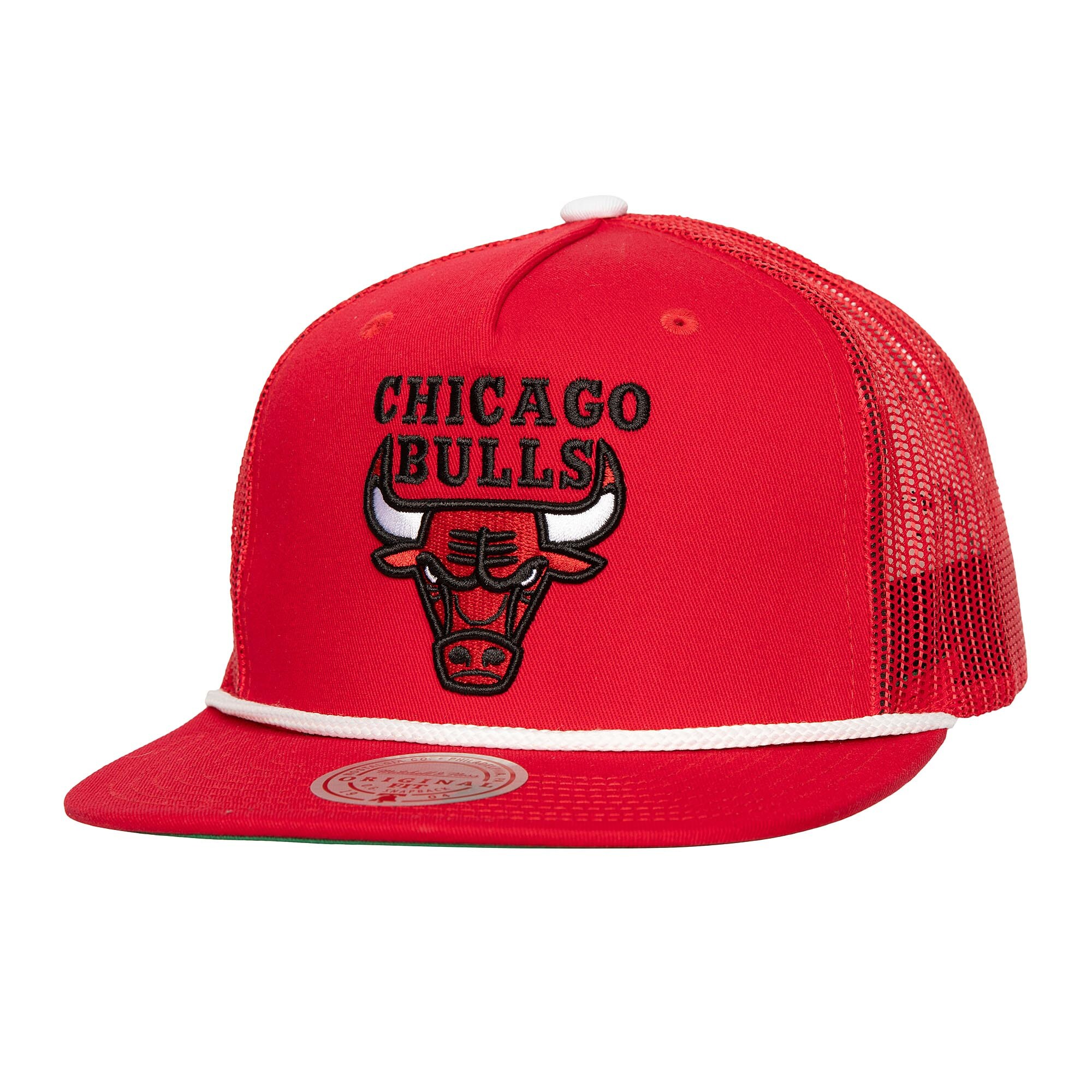 NBA men8217s chicago bulls mitchell amp ness red roper meshback trucker snapback hat Collection - Official Jerseys & Hats | NBA Store