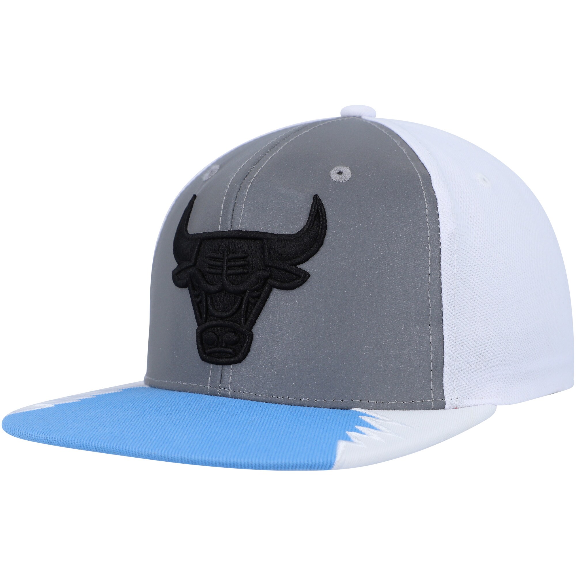 NBA men8217s chicago bulls mitchell amp ness silverblue day 5 snapback hat Collection - Official Jerseys & Hats | NBA Store