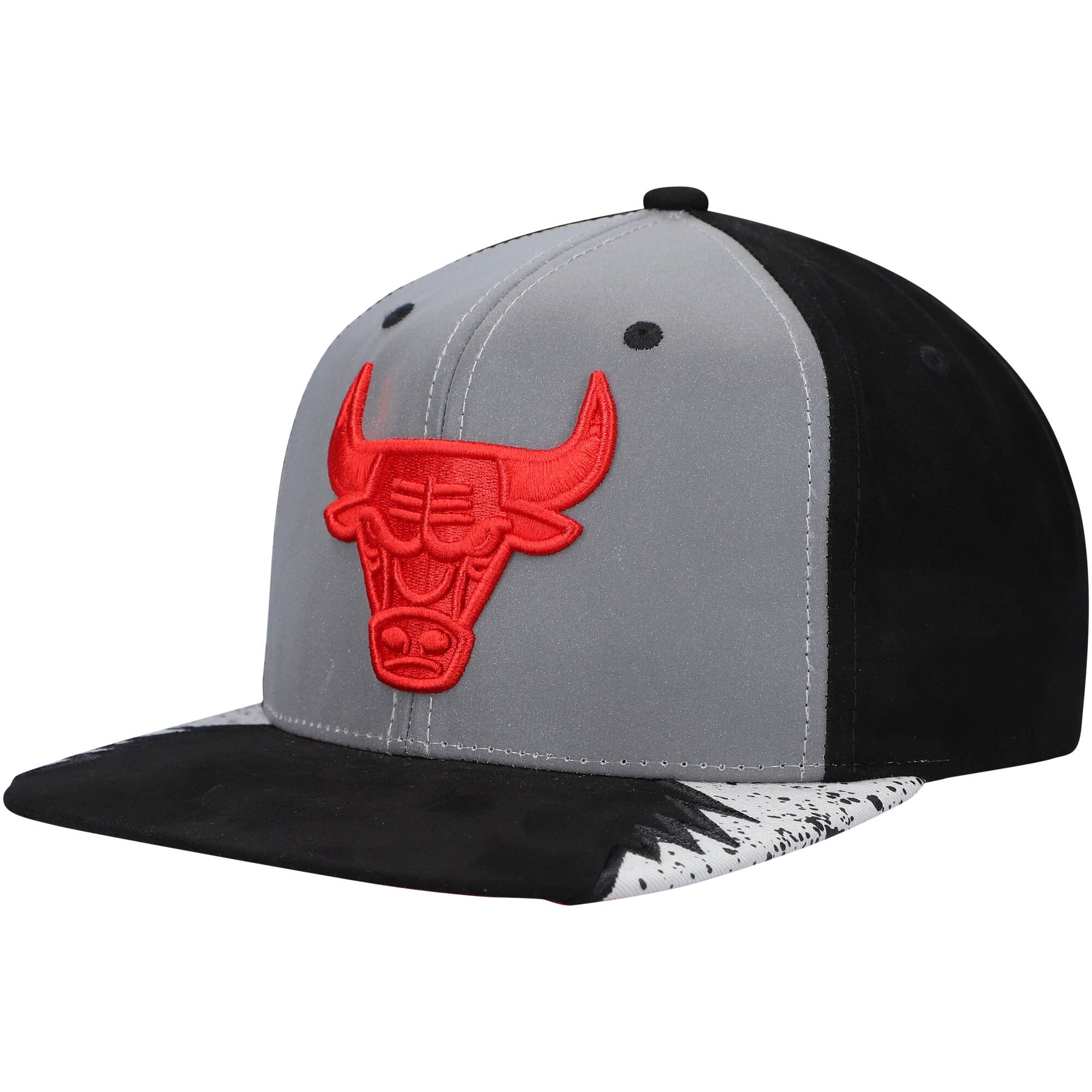 NBA men8217s chicago bulls mitchell amp ness silvergray day 5 snapback hat Collection - Official Jerseys & Hats | NBA Store