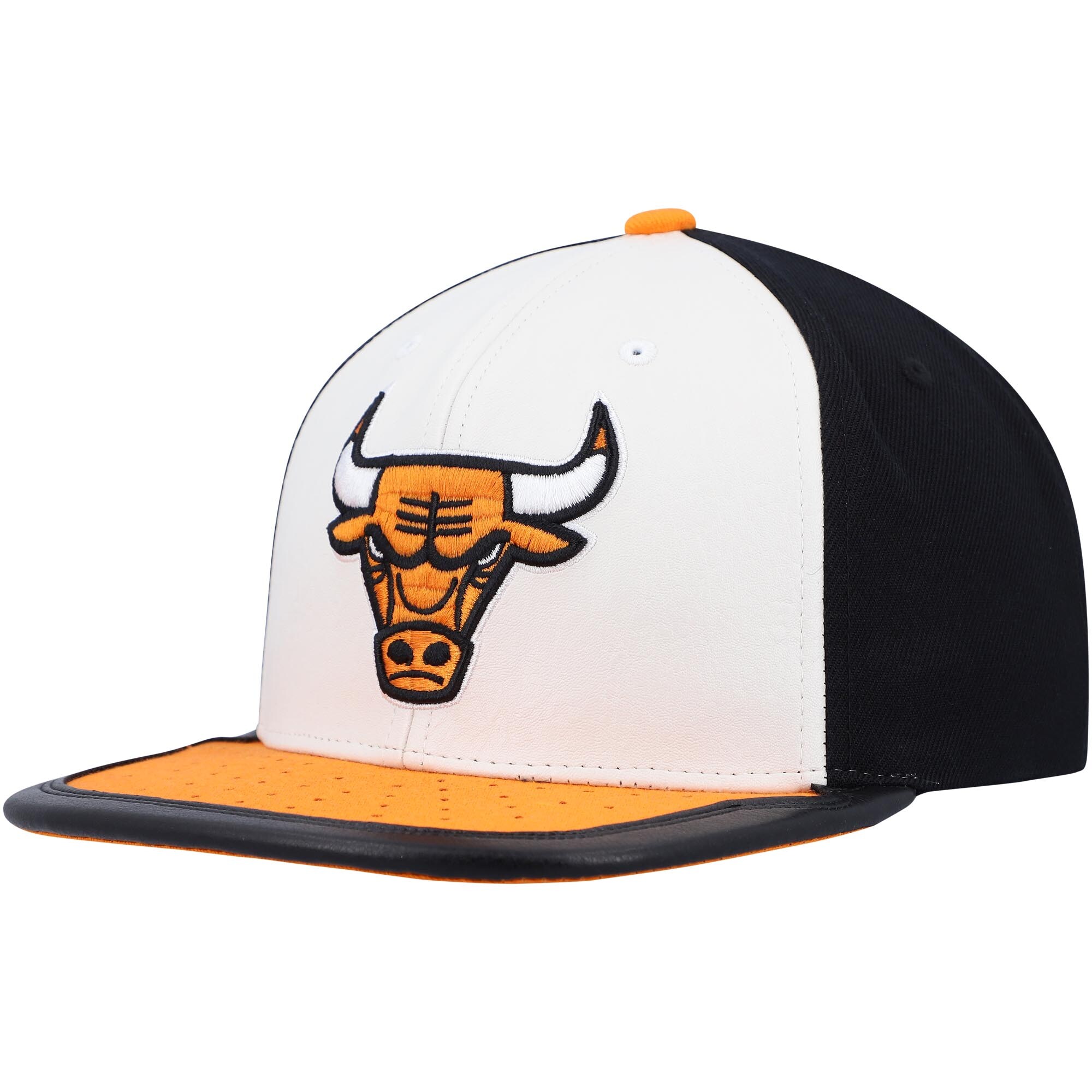 NBA men8217s chicago bulls mitchell amp ness whiteorange day one snapback hat Collection - Official Jerseys & Hats | NBA Store