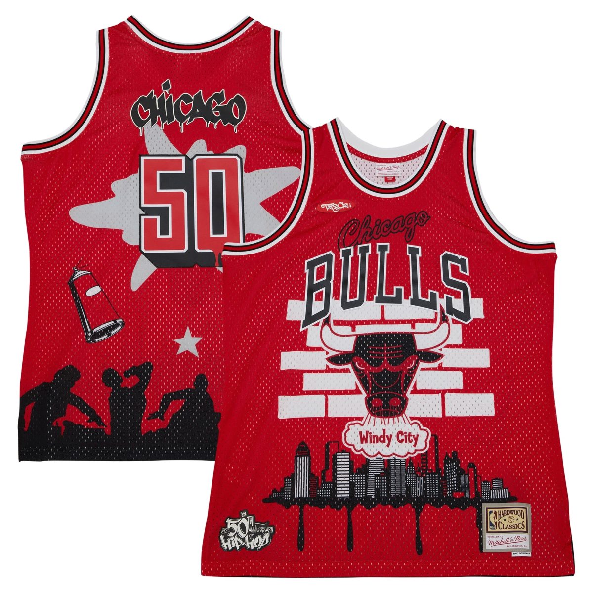 NBA men8217s chicago bulls mitchell amp ness x tats cru red hardwood classics fashion jersey Collection - Official Jerseys & Hats | NBA Store