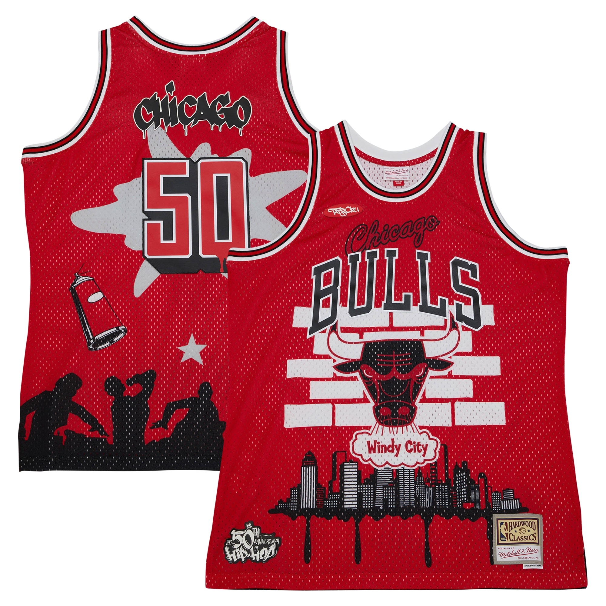 NBA men8217s chicago bulls mitchell amp ness x tats cru red hardwood classics fashion jersey Collection - Official Jerseys & Hats | NBA Store